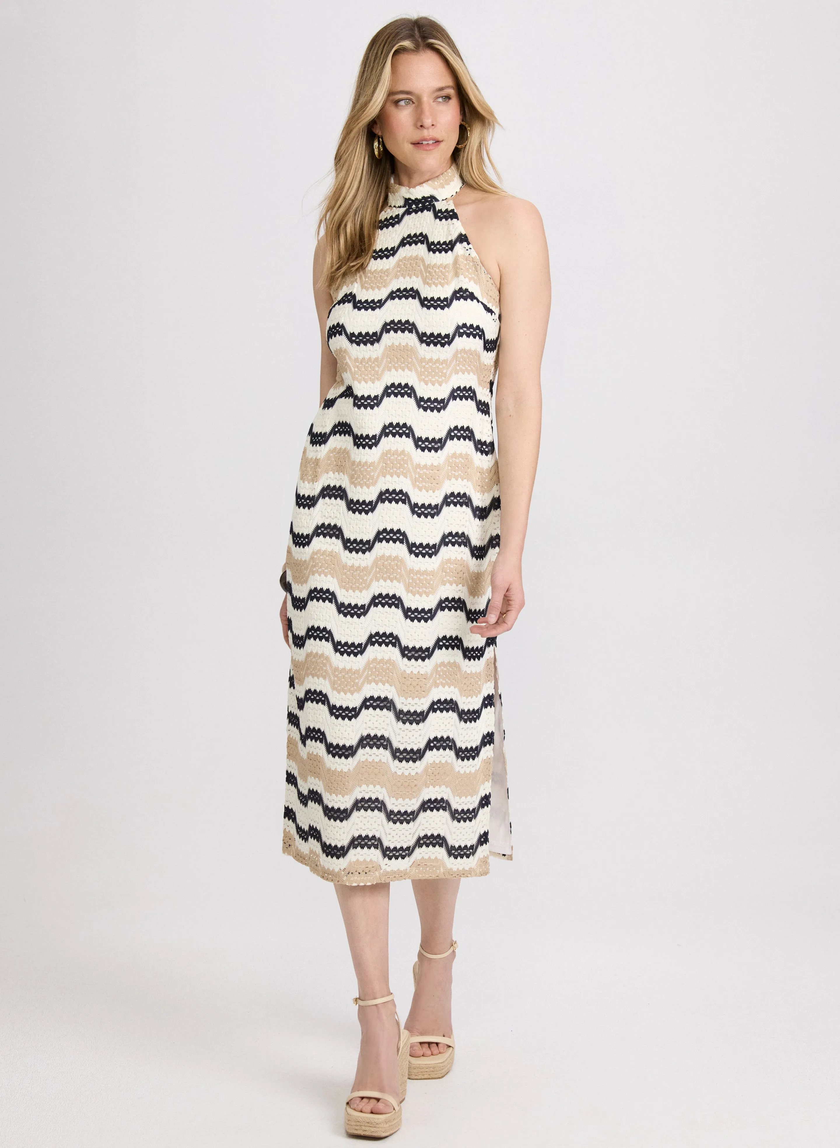 Striped Crochet Dress sold by Laura