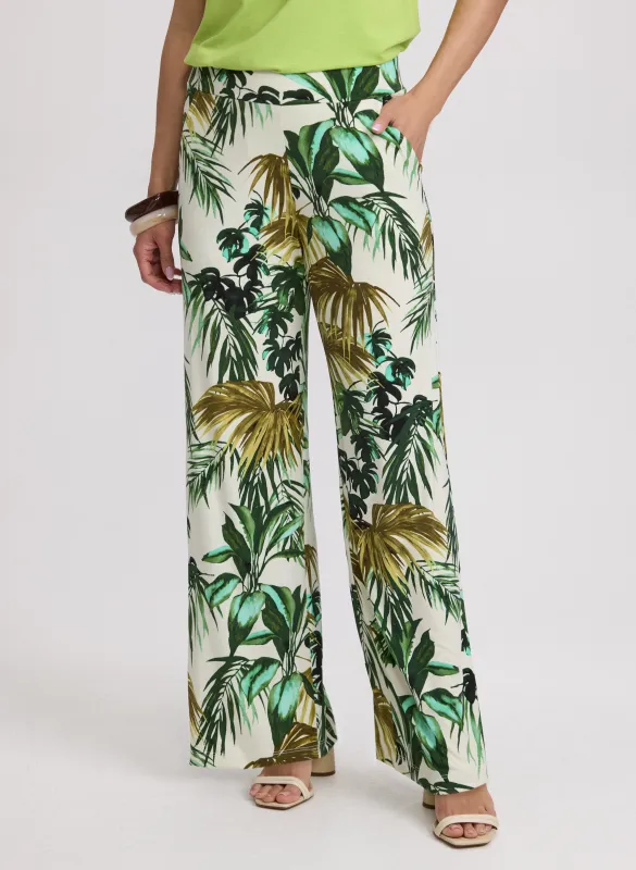 Olivia Leaf Print Pants sold by Laura