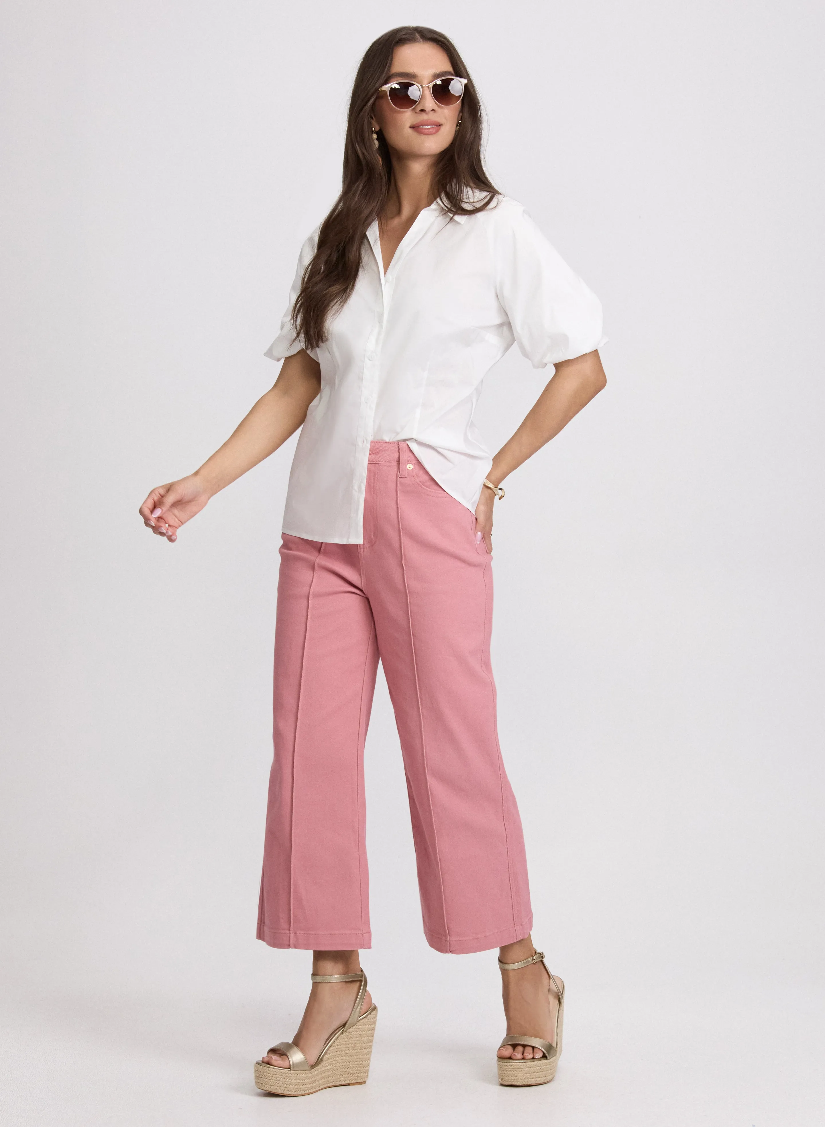 Cropped Flare-Leg Jeans sold by Laura product image thumbnail 4