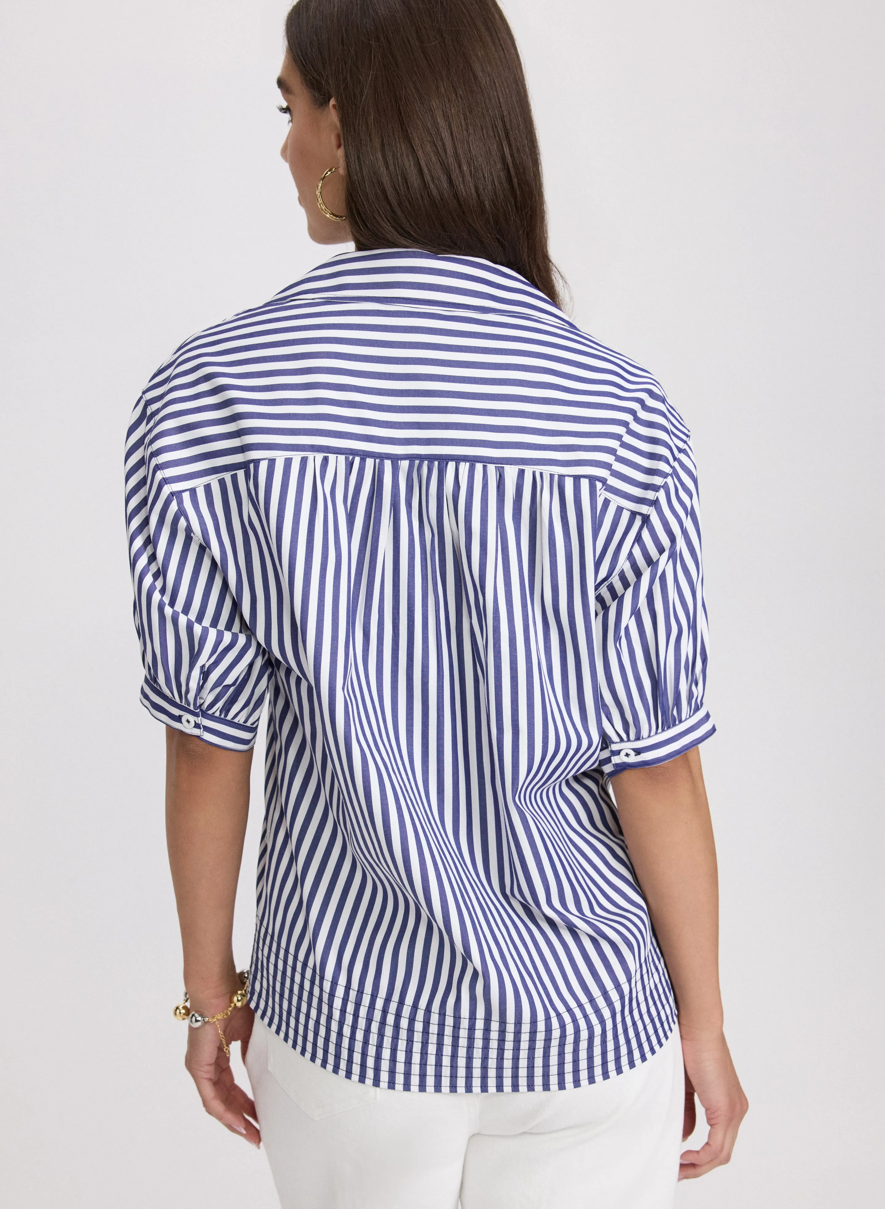 Striped Cotton Blouse sold by Laura product image thumbnail 2