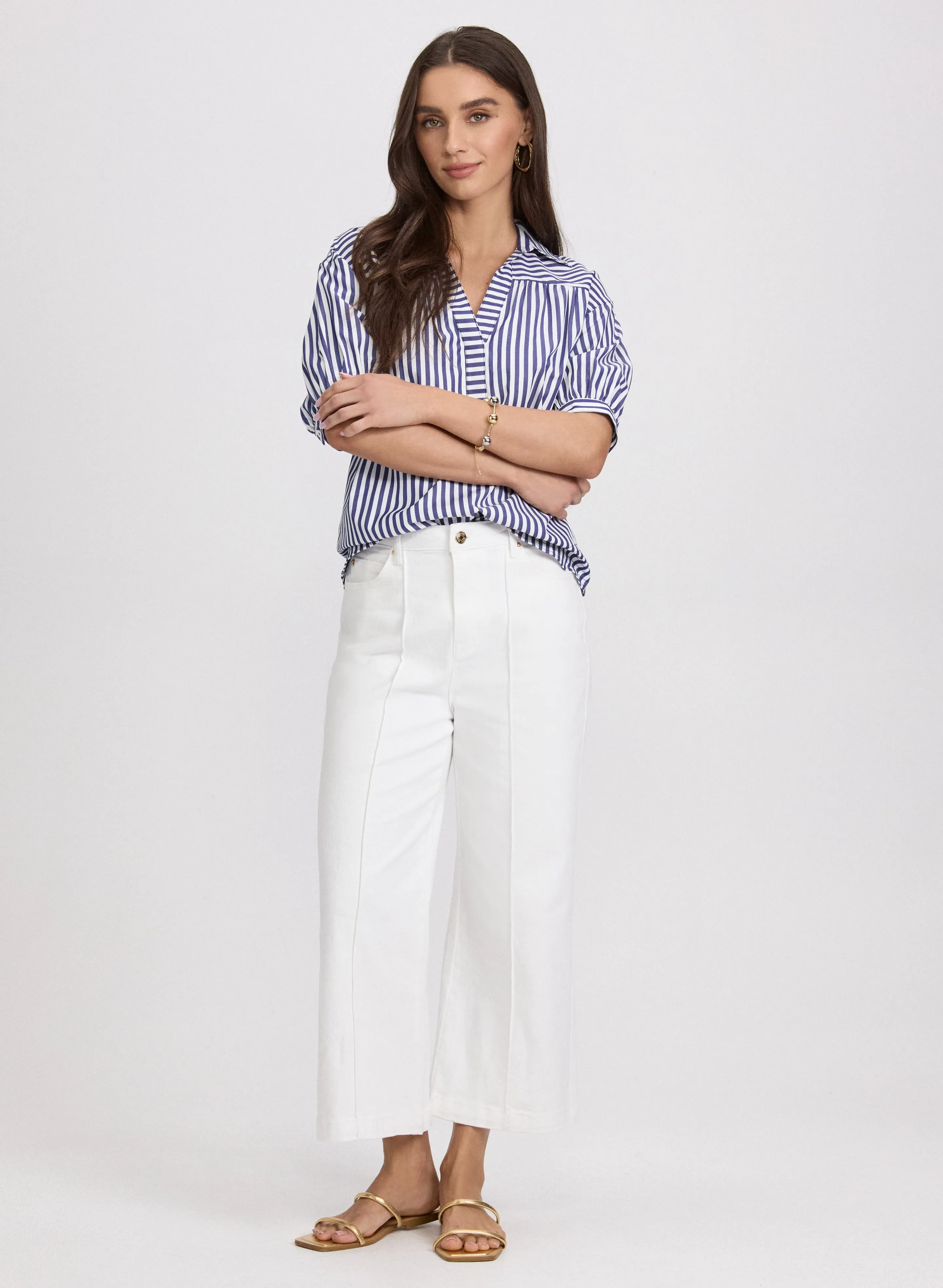 Striped Cotton Blouse sold by Laura product image thumbnail 3