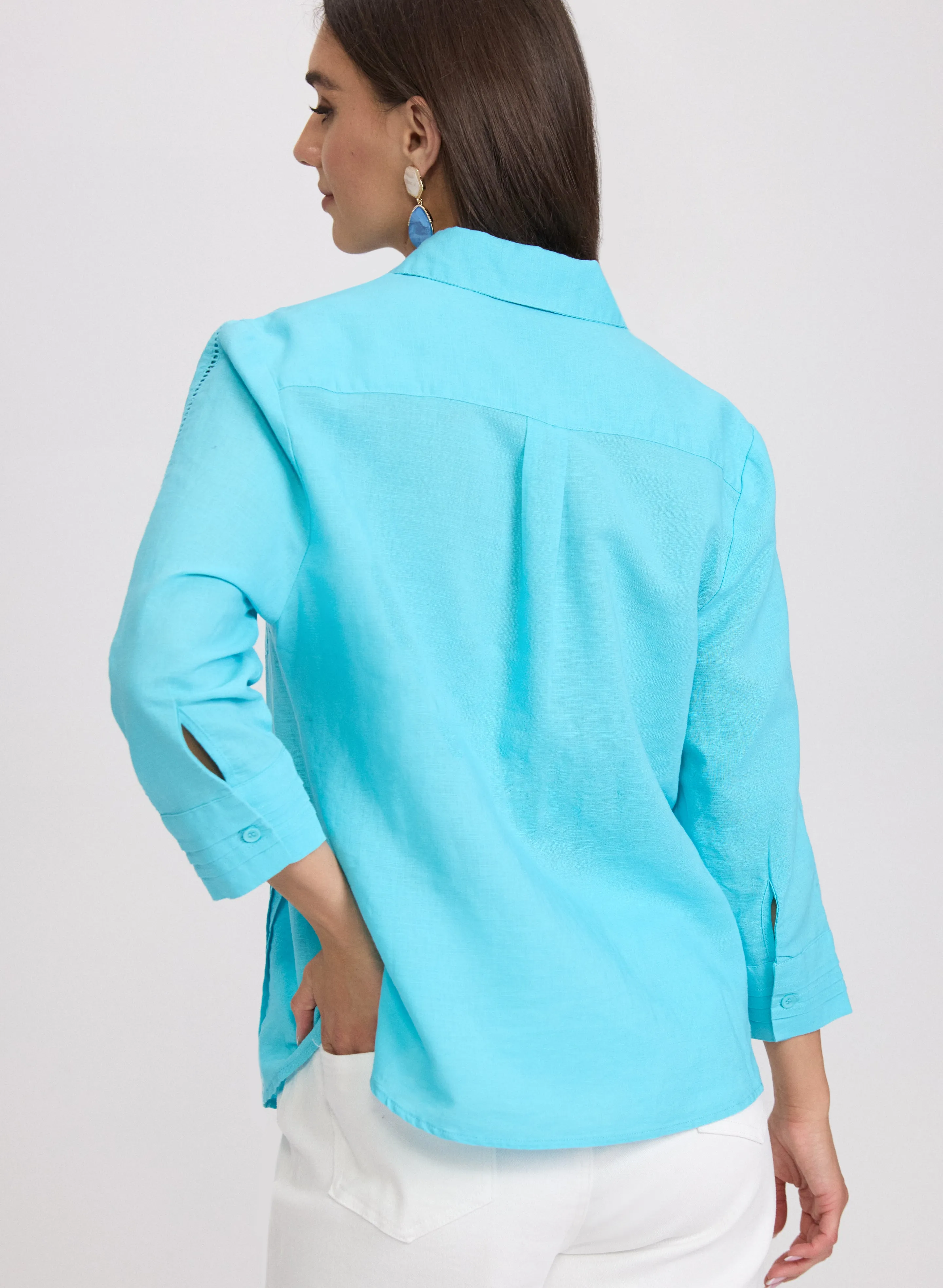 Linen-Cotton Blend Blouse sold by Laura product image thumbnail 3