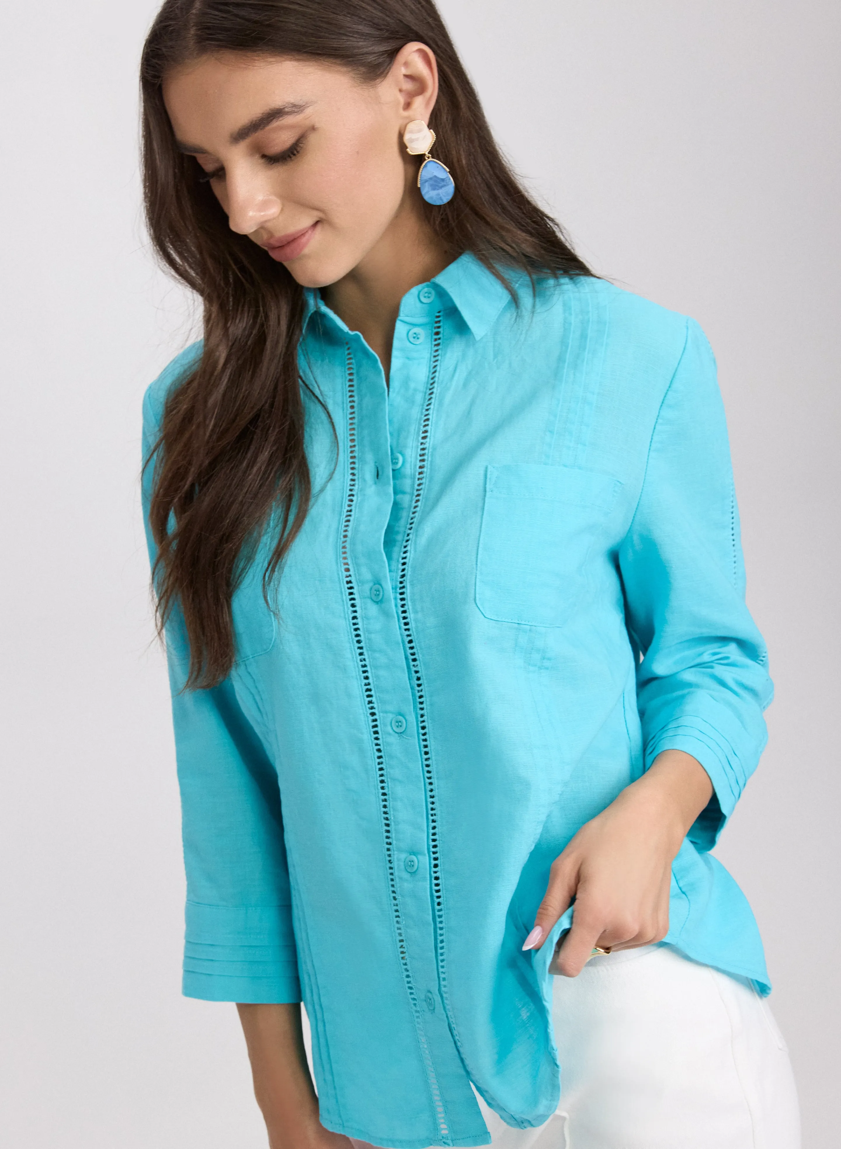 Linen-Cotton Blend Blouse sold by Laura product image thumbnail 2