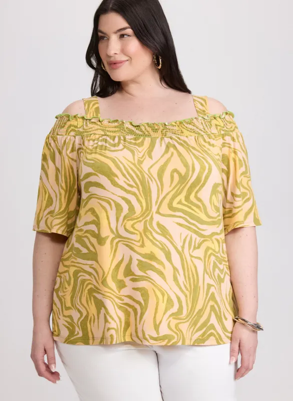 Abstract Off-Shoulder Top sold by Laura