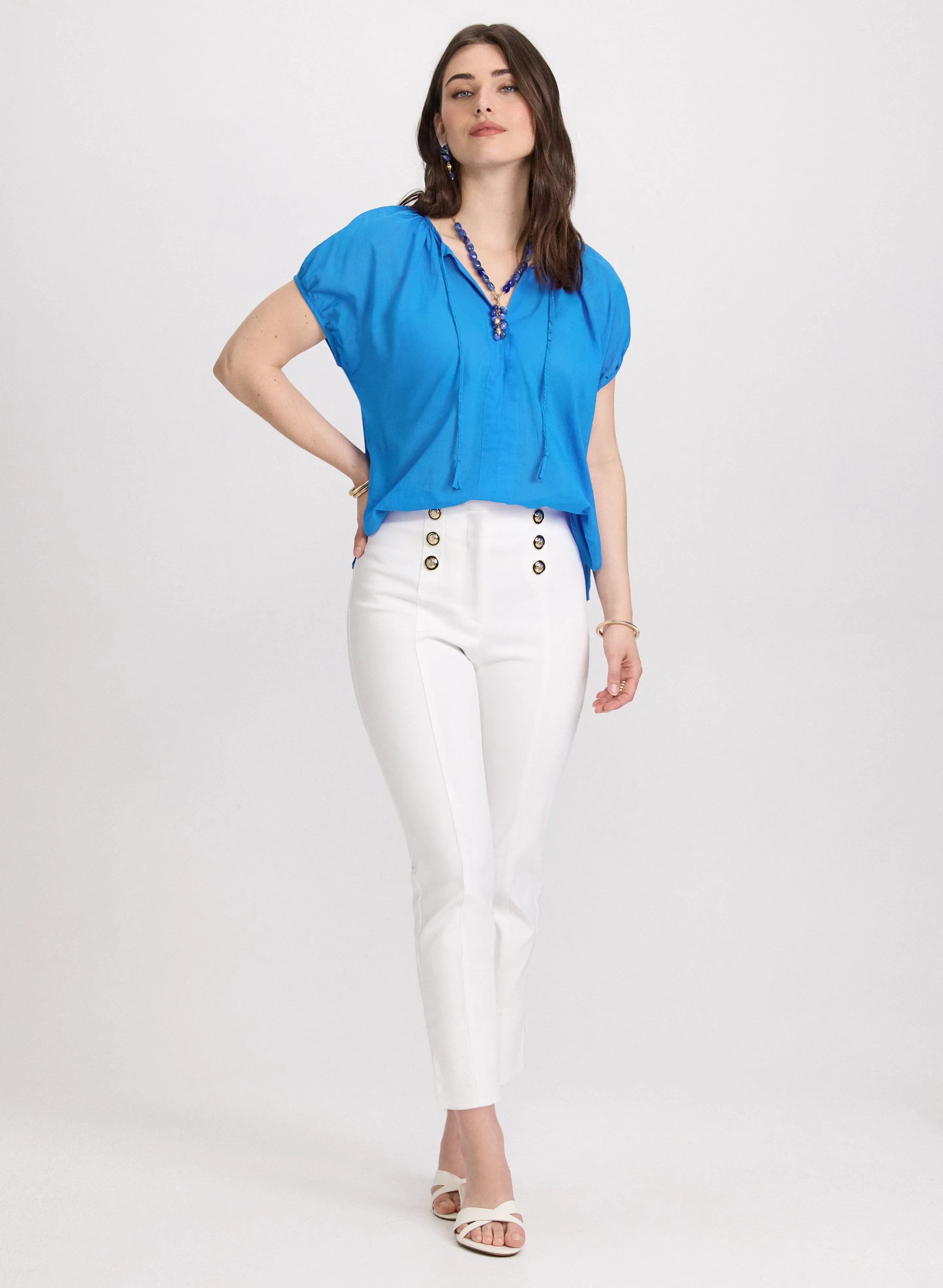 Cotton Puff Sleeve Blouse sold by Laura product image thumbnail 3