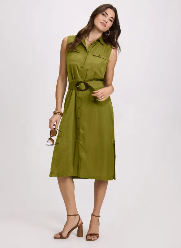 Belted Shirt Dress sold by Laura