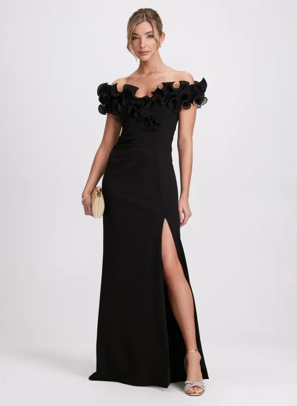 Ruffle Detail Dress sold by Laura