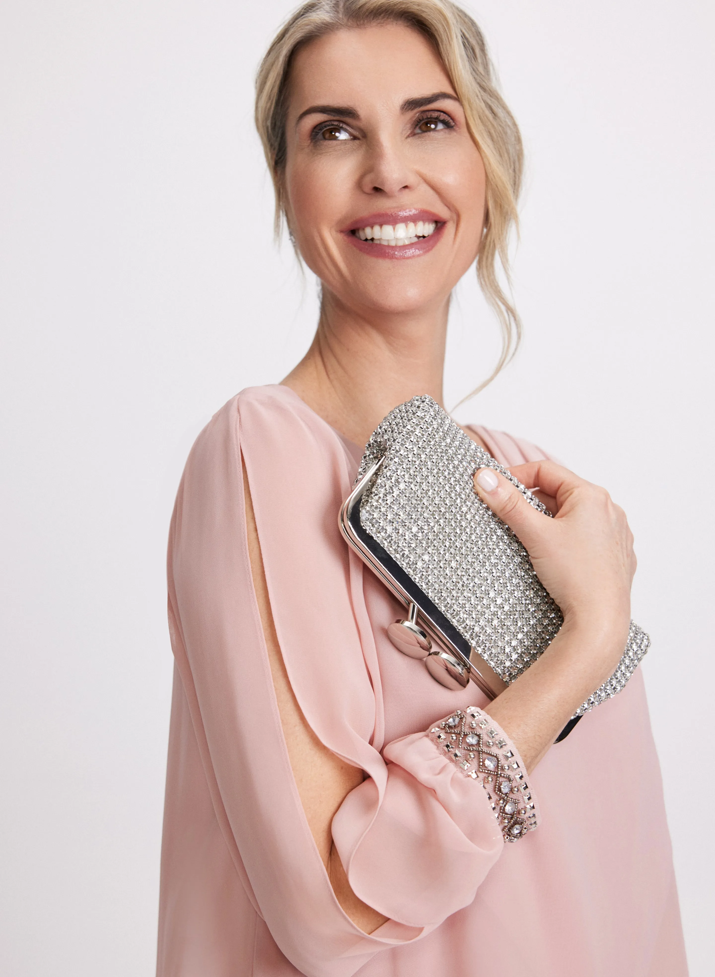 Embellished Chiffon Overlay Dress sold by Laura product image thumbnail 5