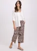 Abstract Linen-Blend Capris sold by Laura