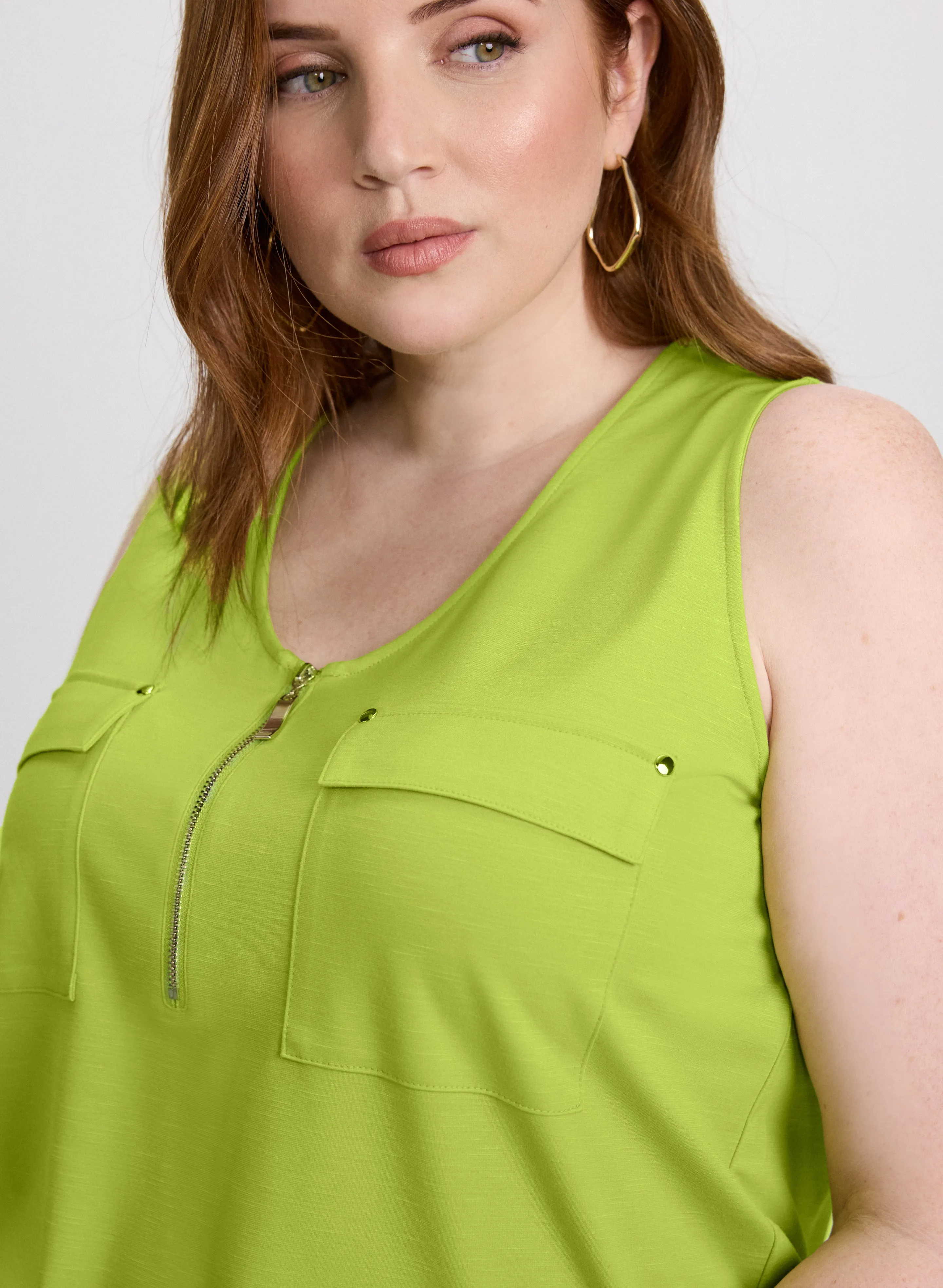 Zip-Up Tank Top sold by Laura product image thumbnail 3