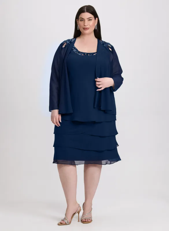 Chiffon Jacket & Dress Set sold by Laura
