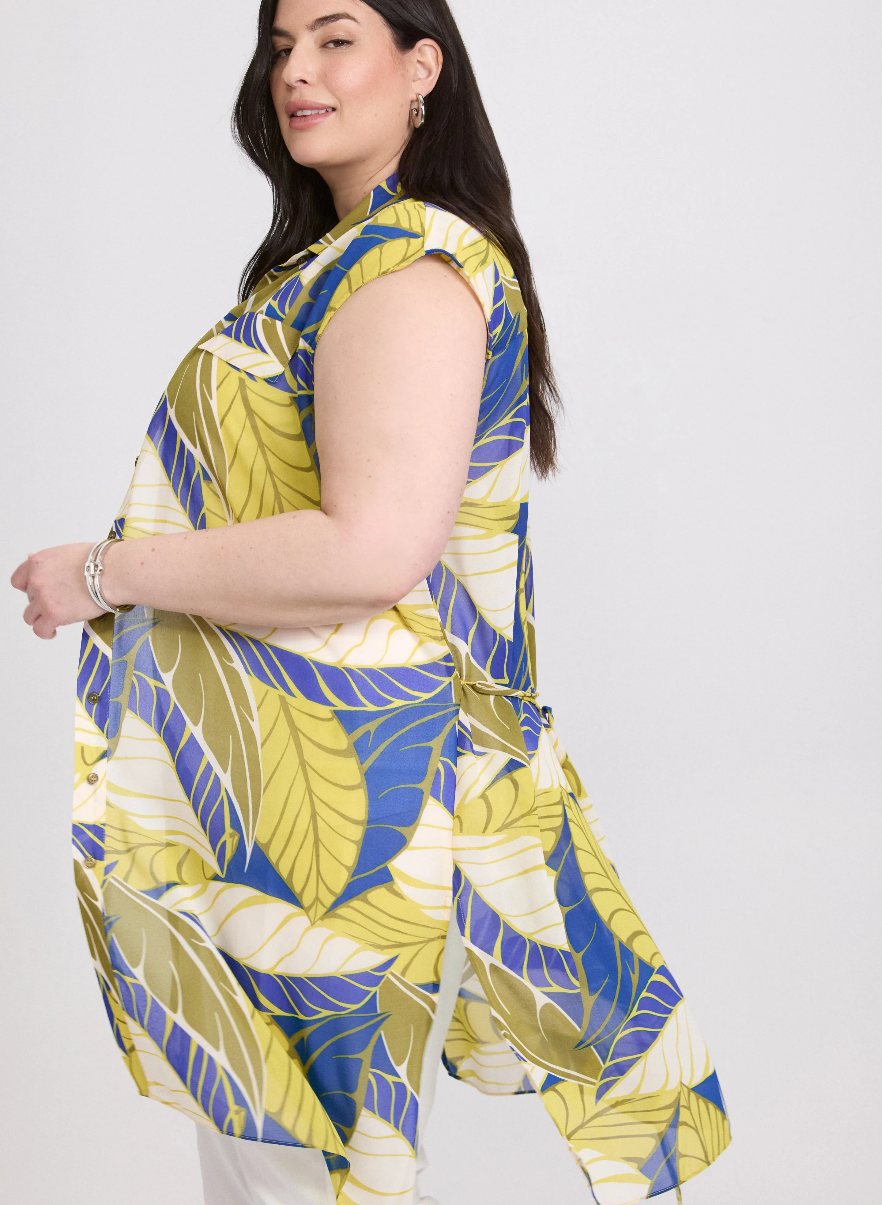 Palm Print Tunic Blouse sold by Laura product image thumbnail 2