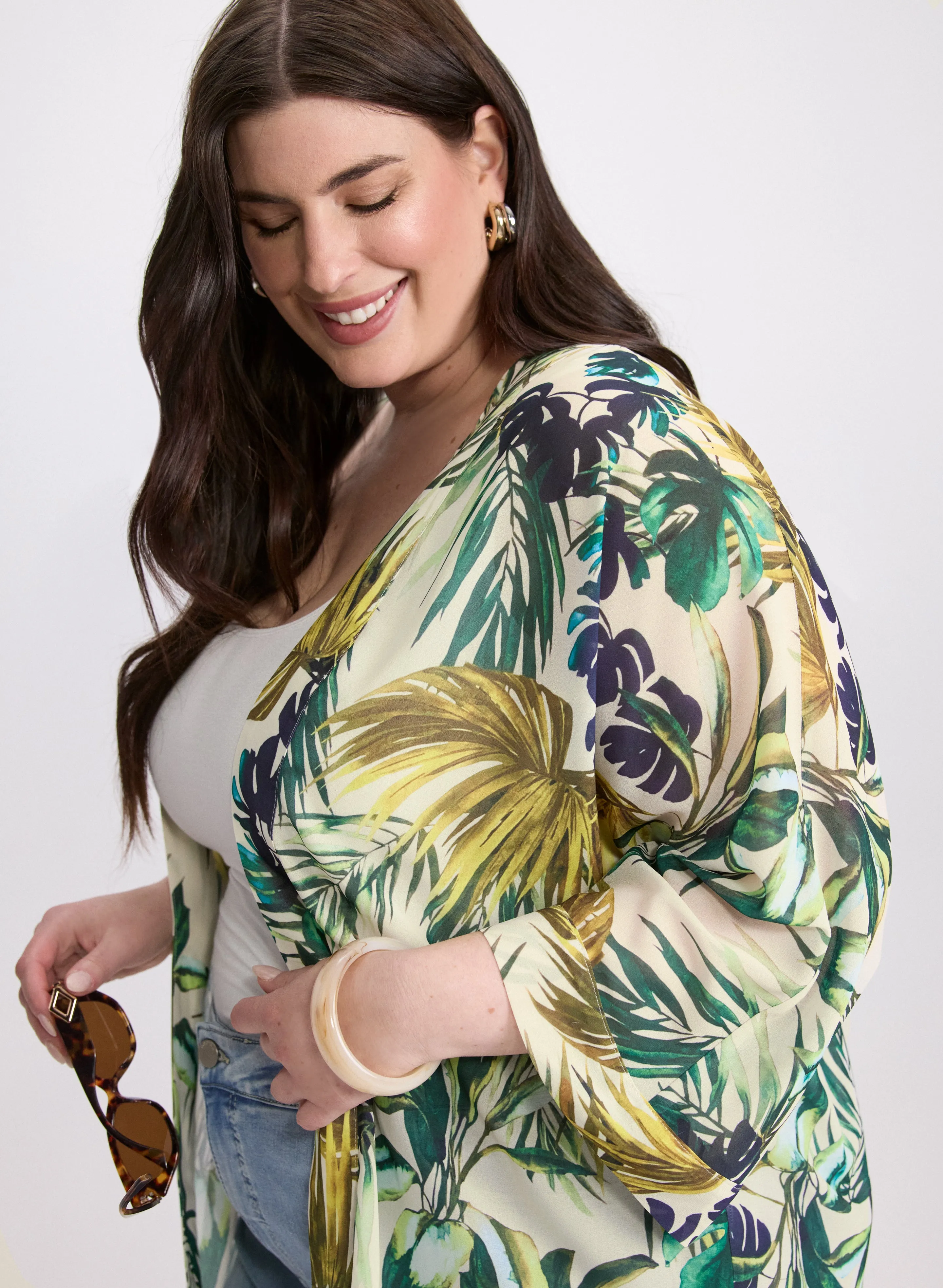 Palm Print Open Blouse sold by Laura product image thumbnail 5