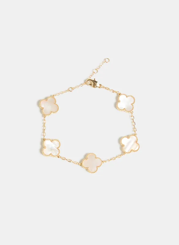 Marbled Clover Bracelet sold by Laura