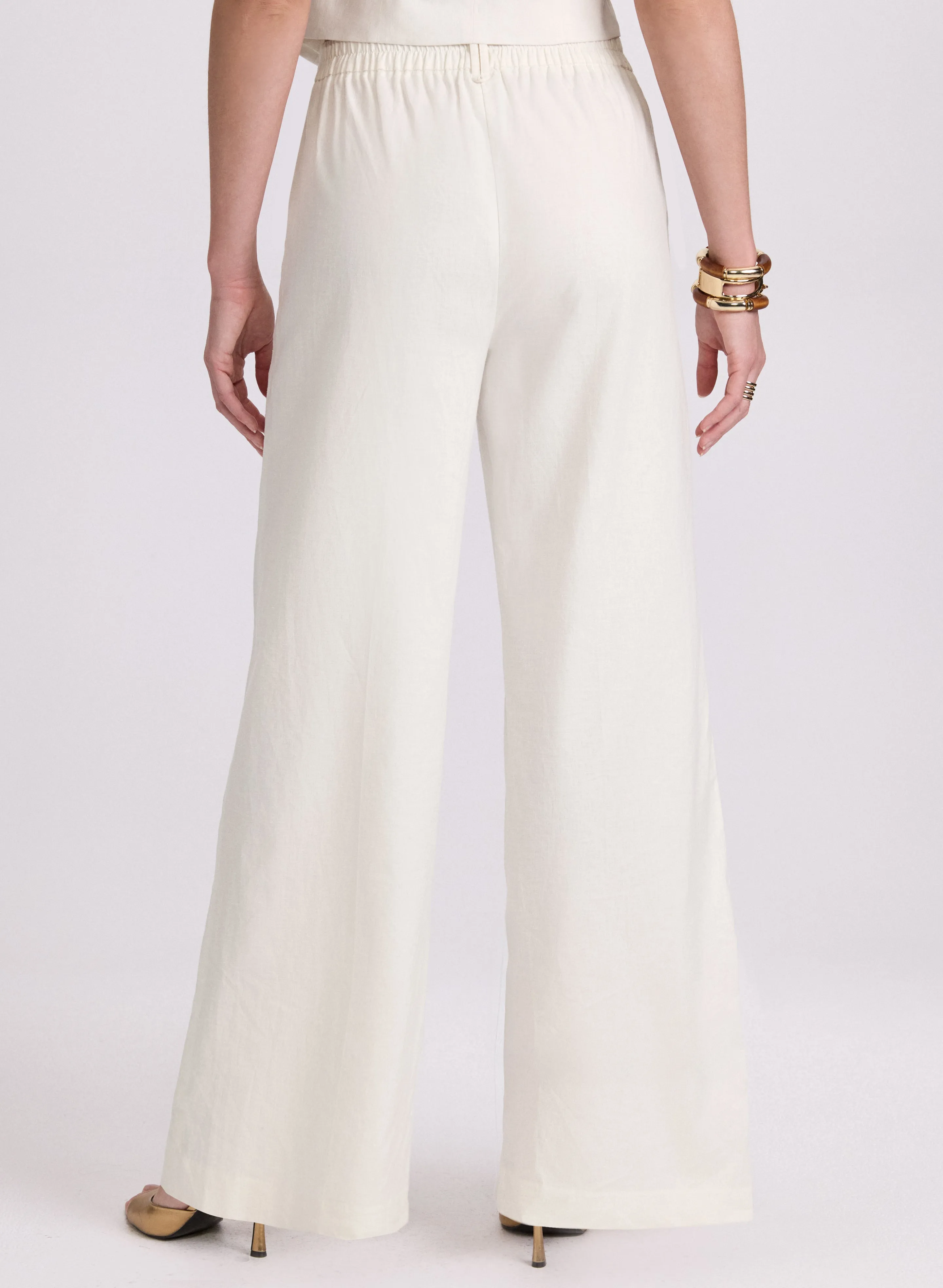 Olivia Linen-Blend Wide-Leg Pants sold by Laura product image thumbnail 2