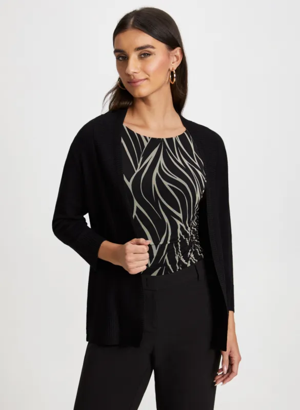 Short Rib Detail Cardigan sold by Laura