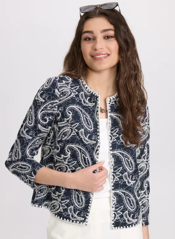 Paisley Embroidered Jacket sold by Laura