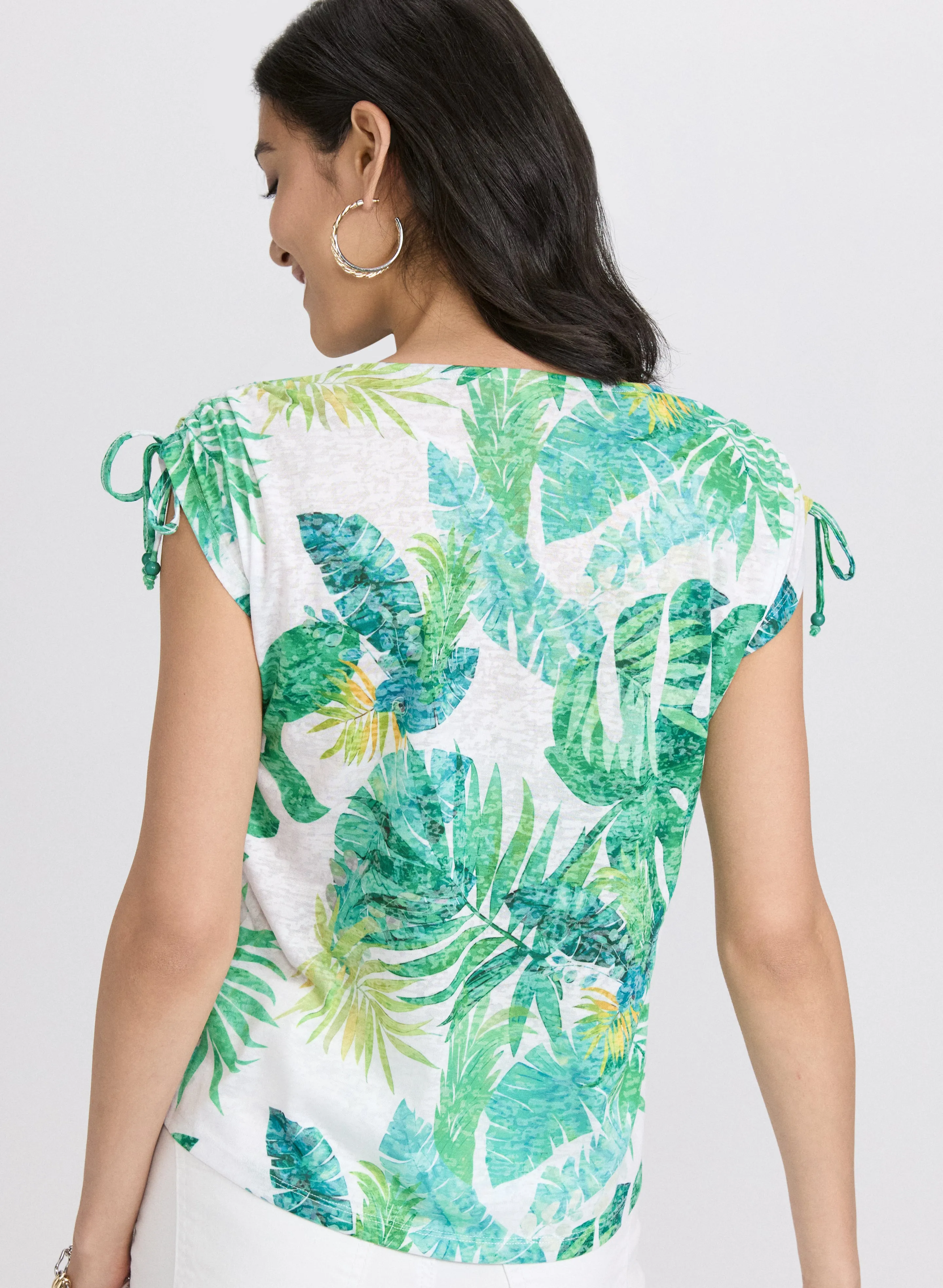 Embellished Palm Print T-Shirt sold by Laura product image thumbnail 3