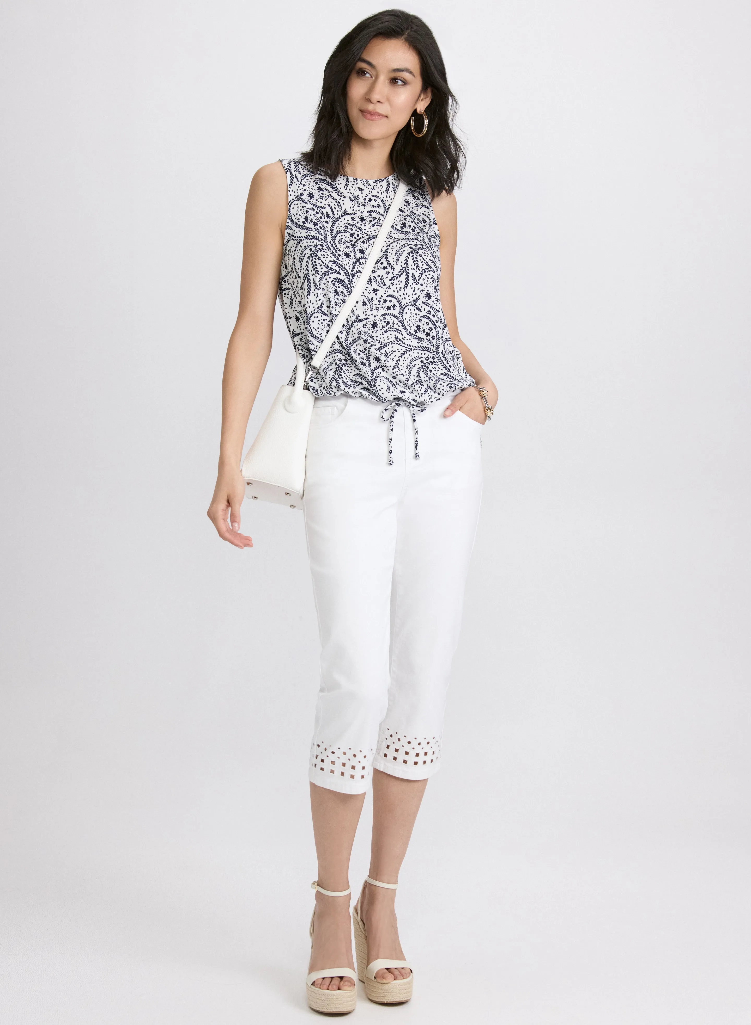 Printed Drawstring Top sold by Laura product image thumbnail 4