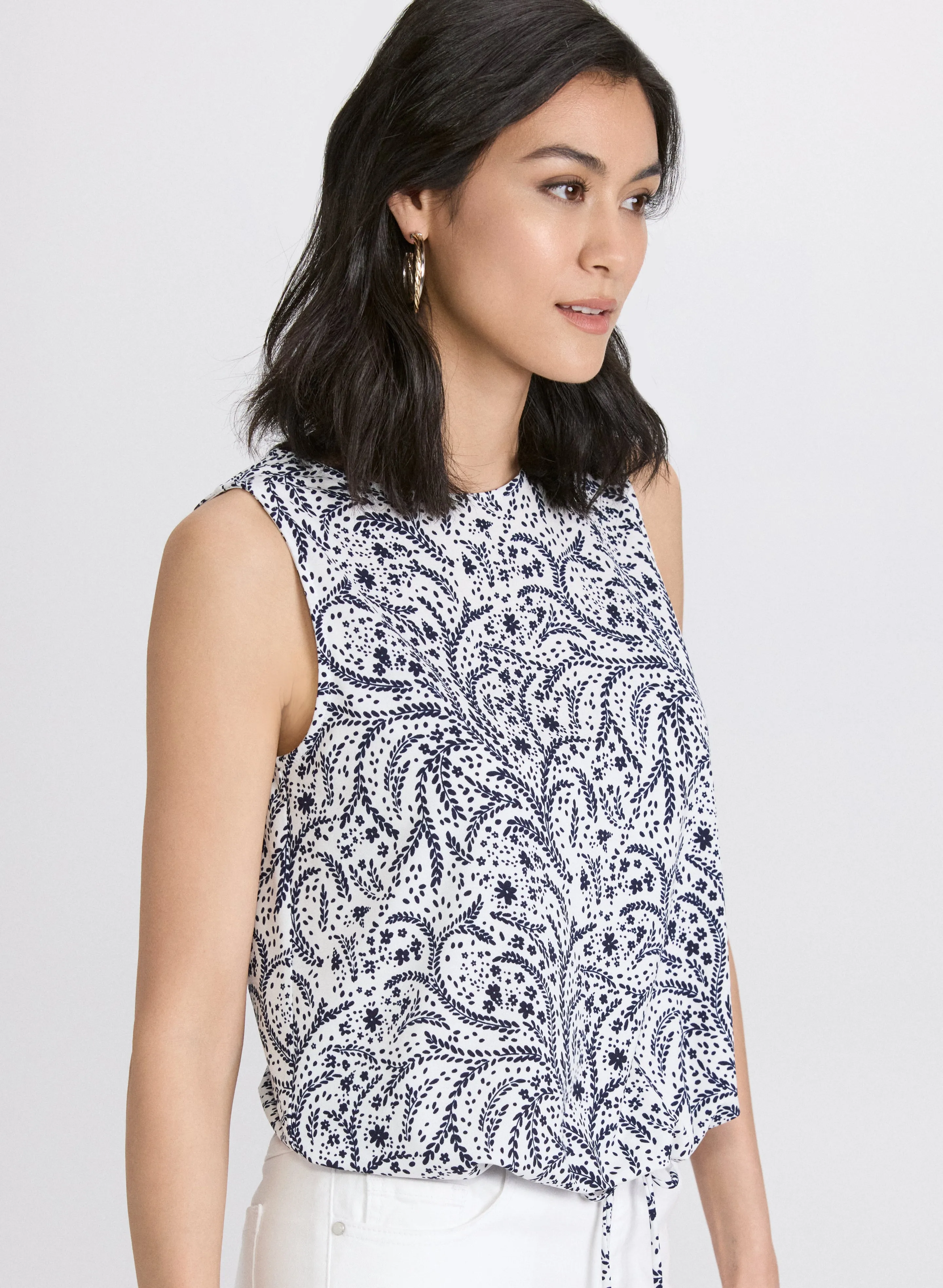 Printed Drawstring Top sold by Laura product image thumbnail 2