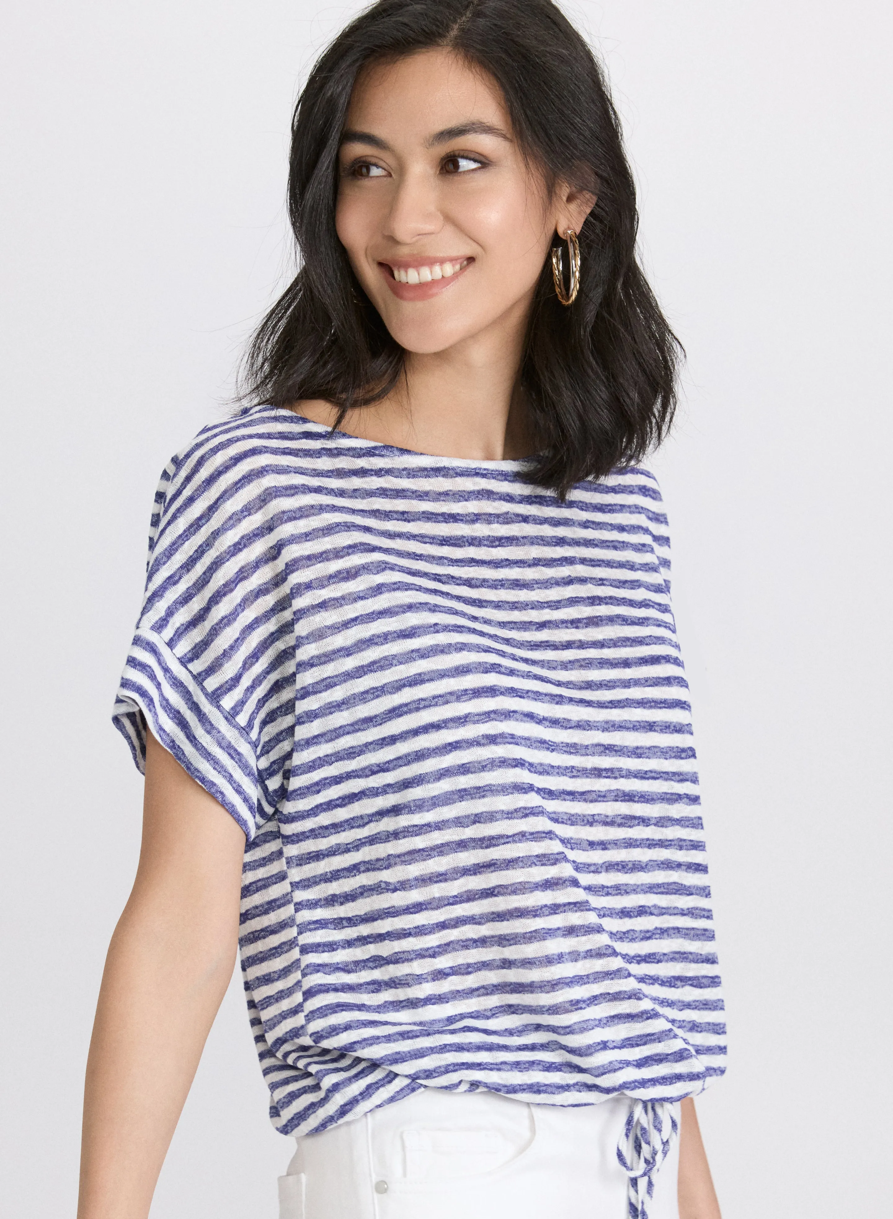 Striped Drawstring Top sold by Laura product image thumbnail 2
