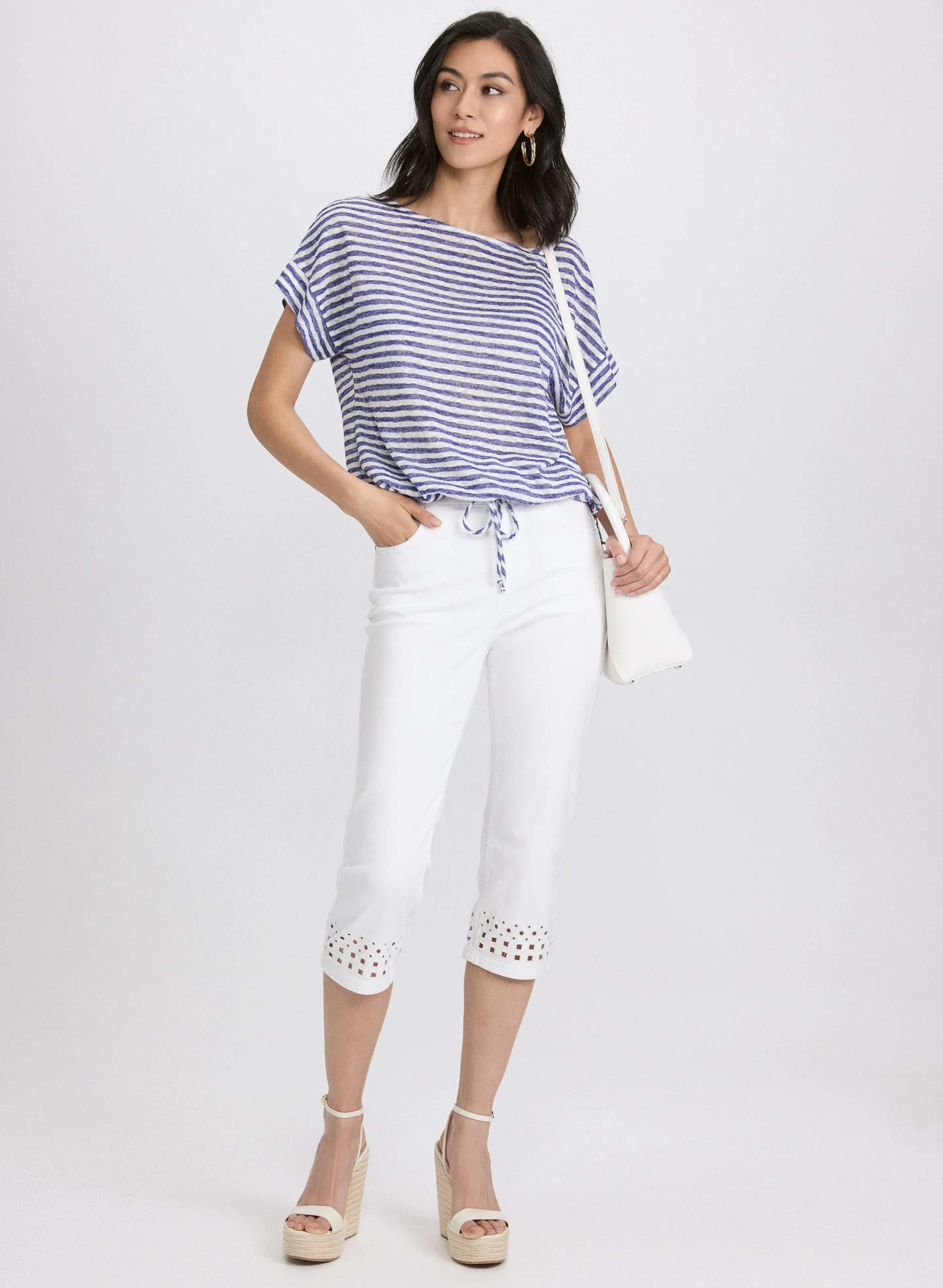 Striped Drawstring Top sold by Laura product image thumbnail 4