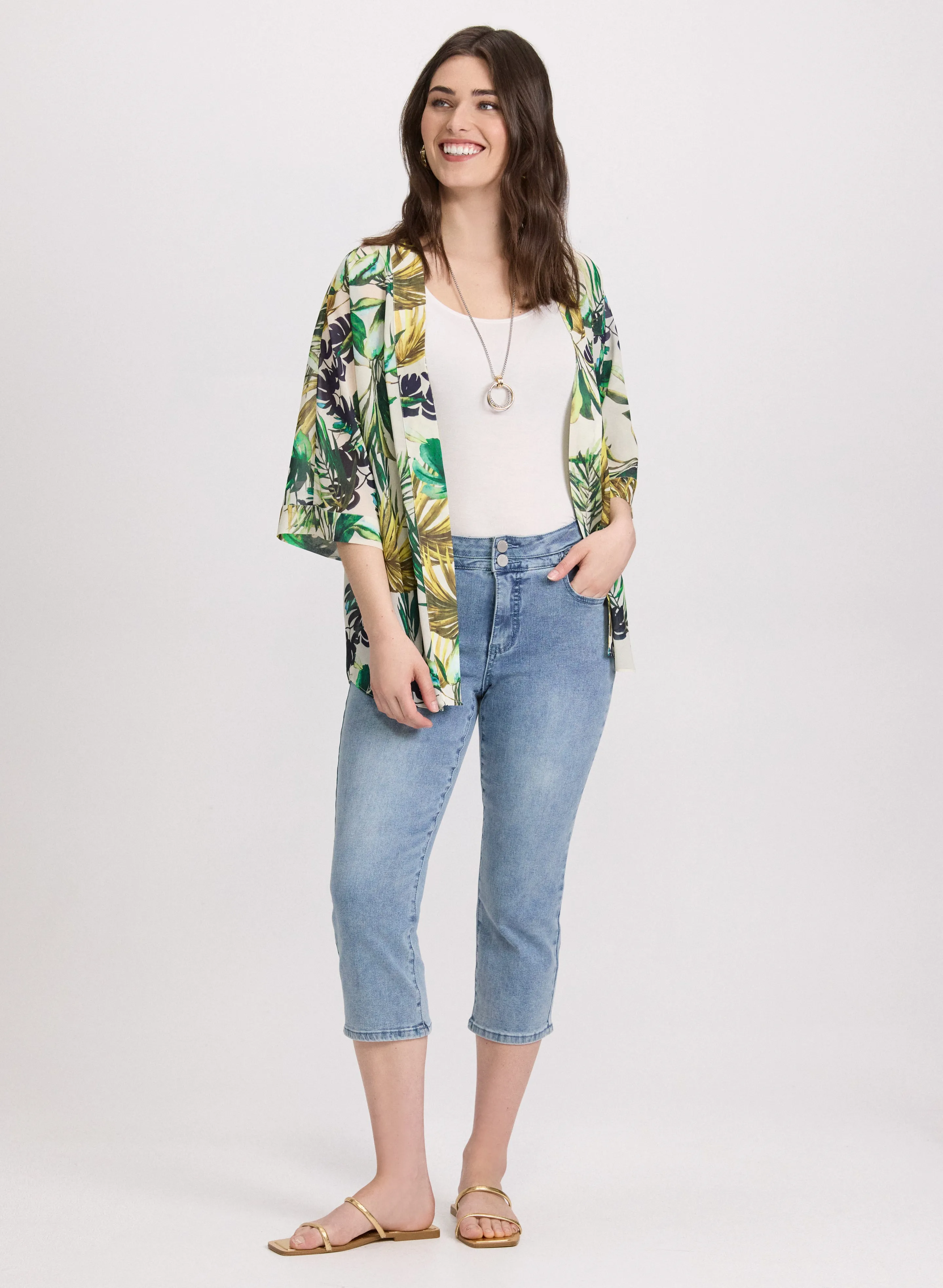 Tropical Open-Front Blouse sold by Laura product image thumbnail 4