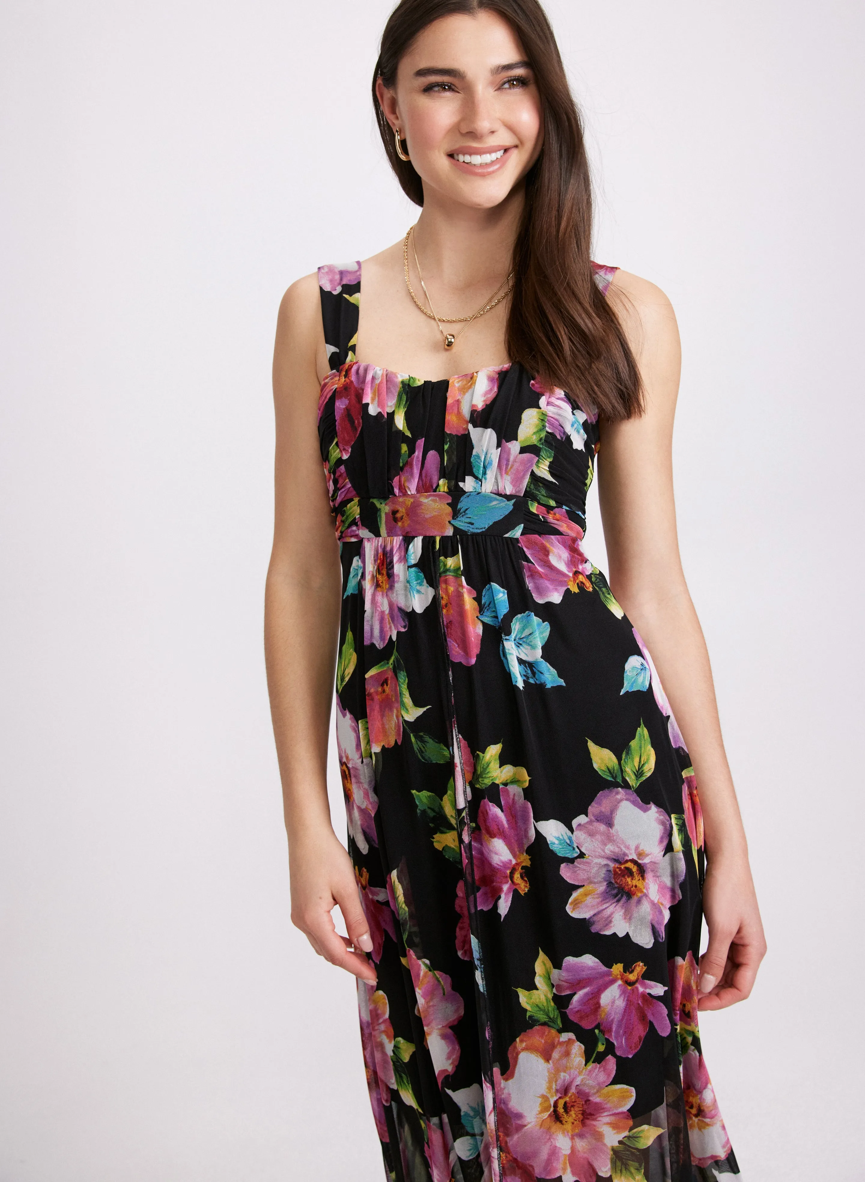 Chiffon Floral Maxi Dress sold by Laura product image thumbnail 4
