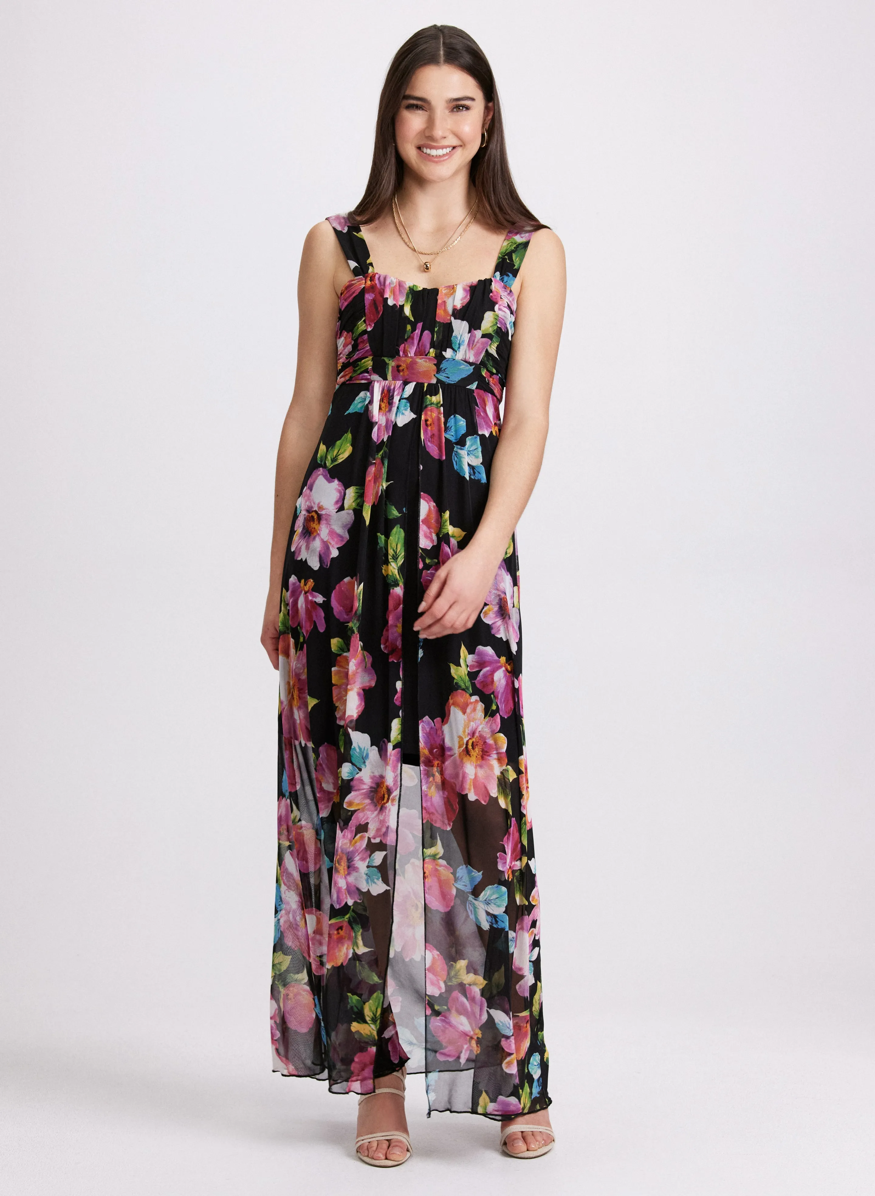 Chiffon Floral Maxi Dress sold by Laura