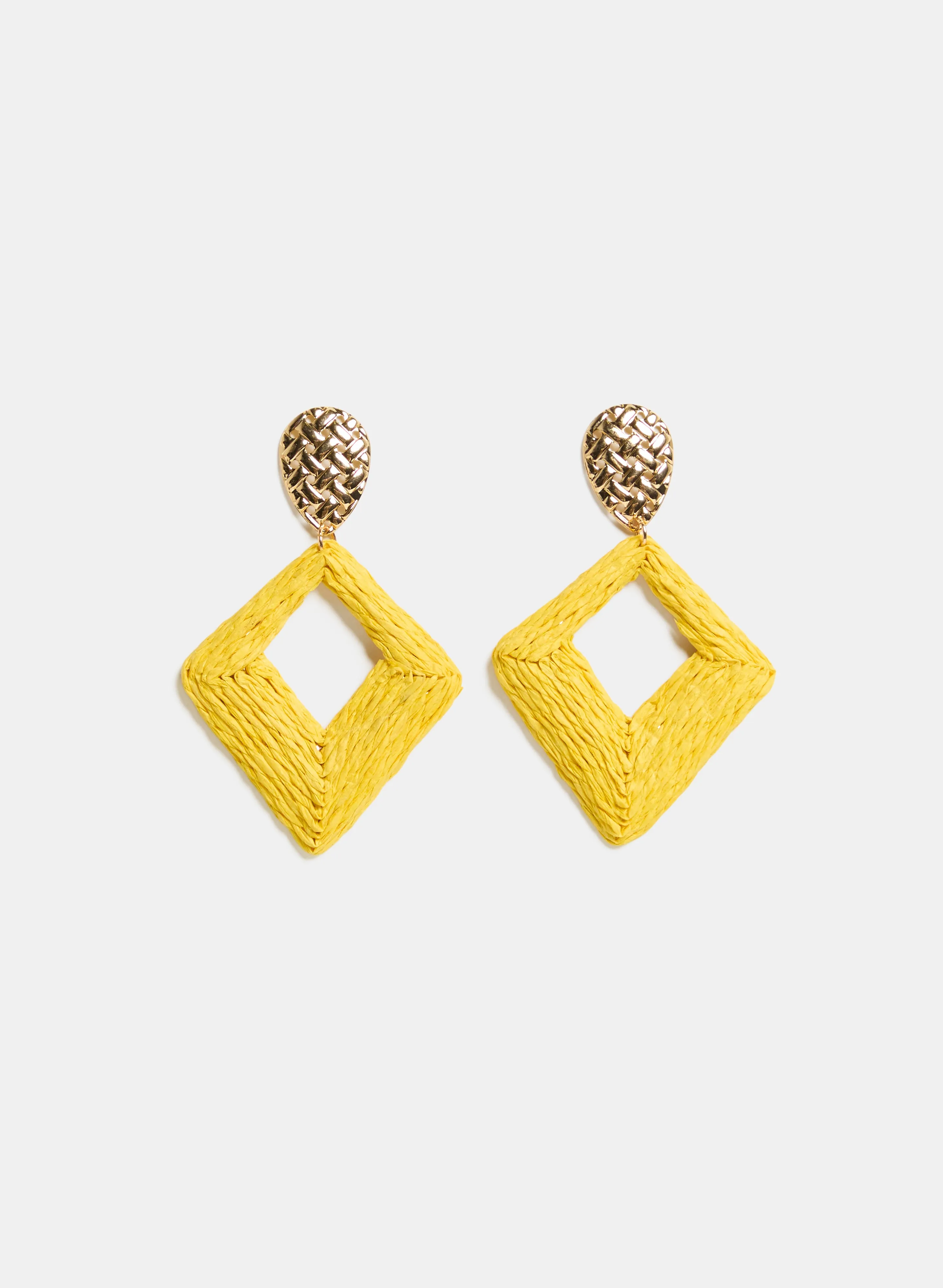 Raffia Drop Earrings sold by Laura