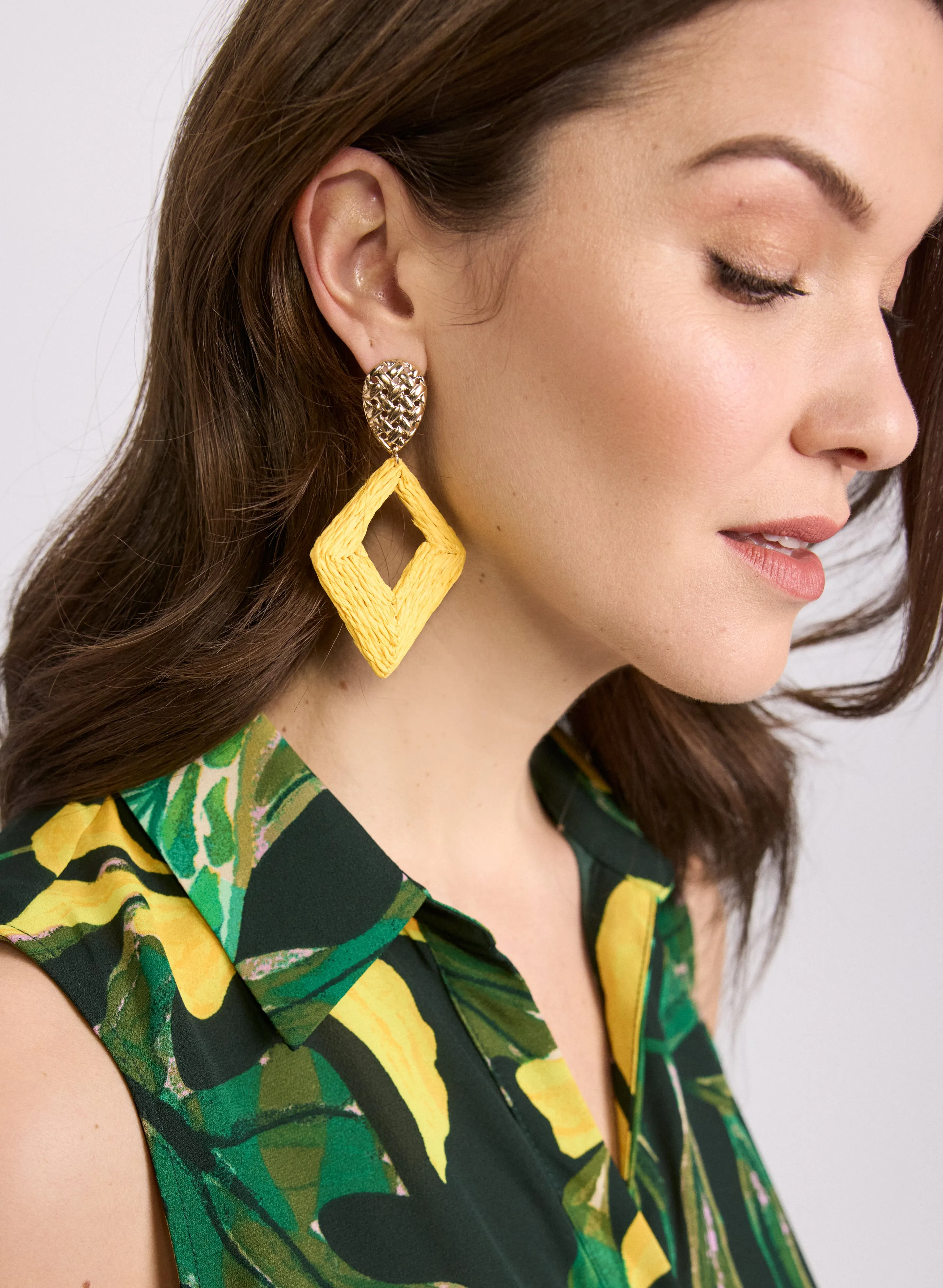 Raffia Drop Earrings sold by Laura product image thumbnail 2