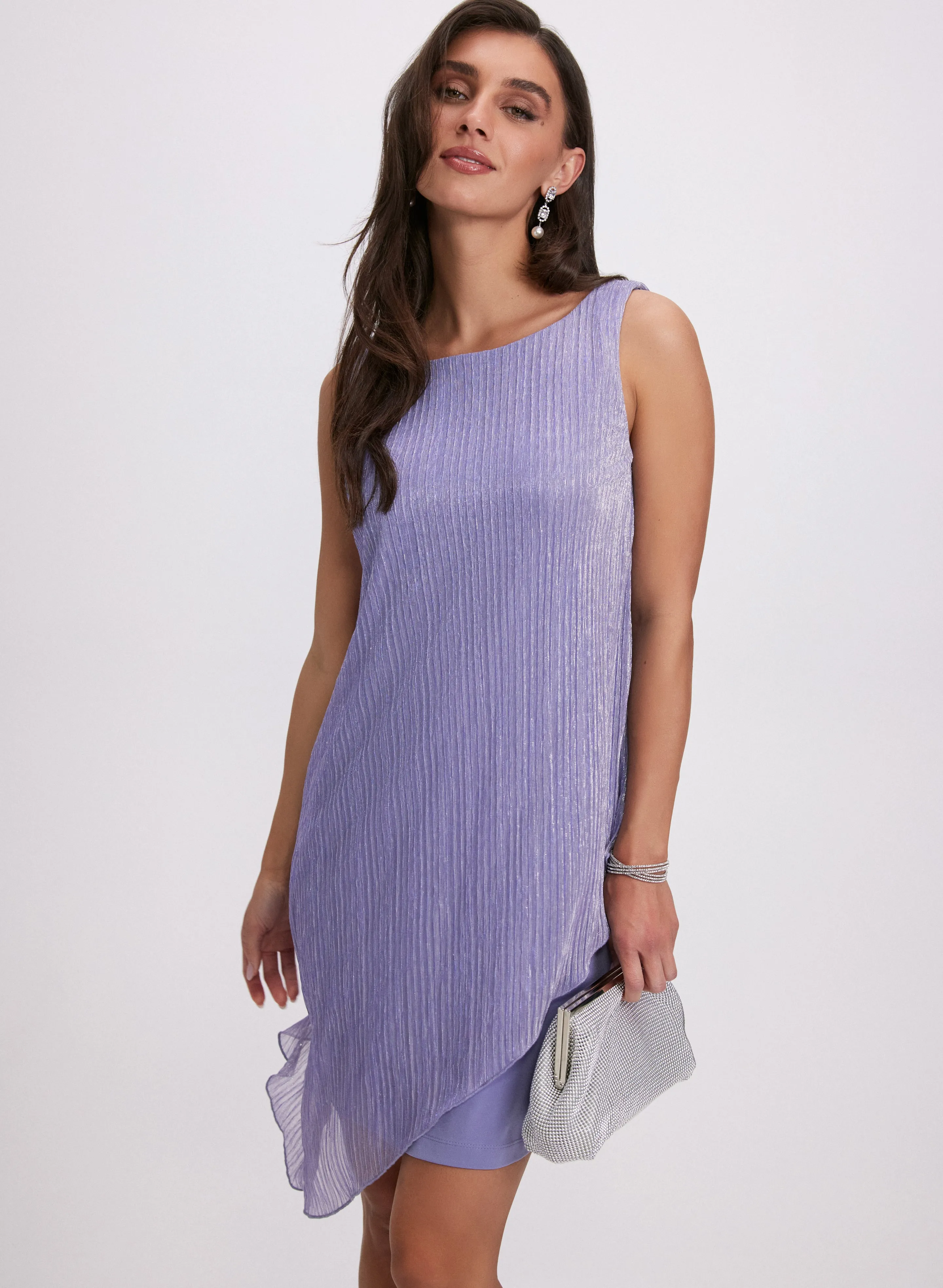 Metallic Pleated Dress sold by Laura product image thumbnail 4