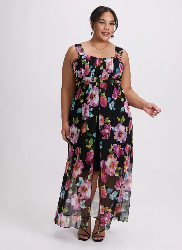 Chiffon Floral Maxi Dress sold by Laura