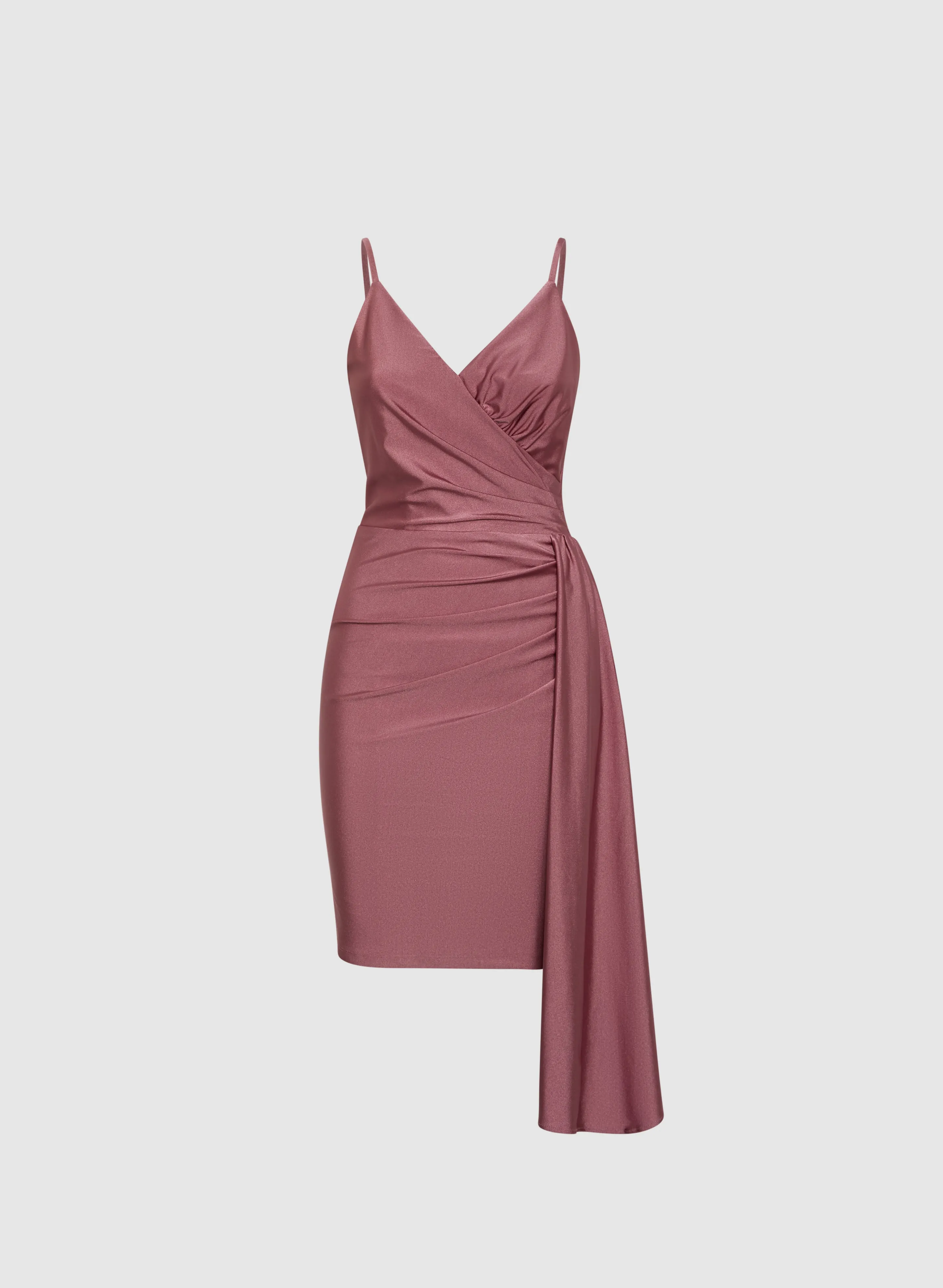 Flounced Front Satin Dress sold by Laura product image thumbnail 5