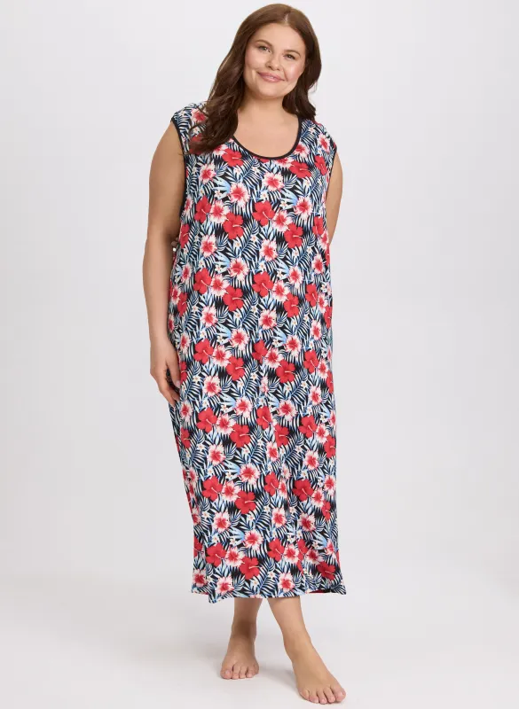 Tropical Floral Nightgown sold by Laura