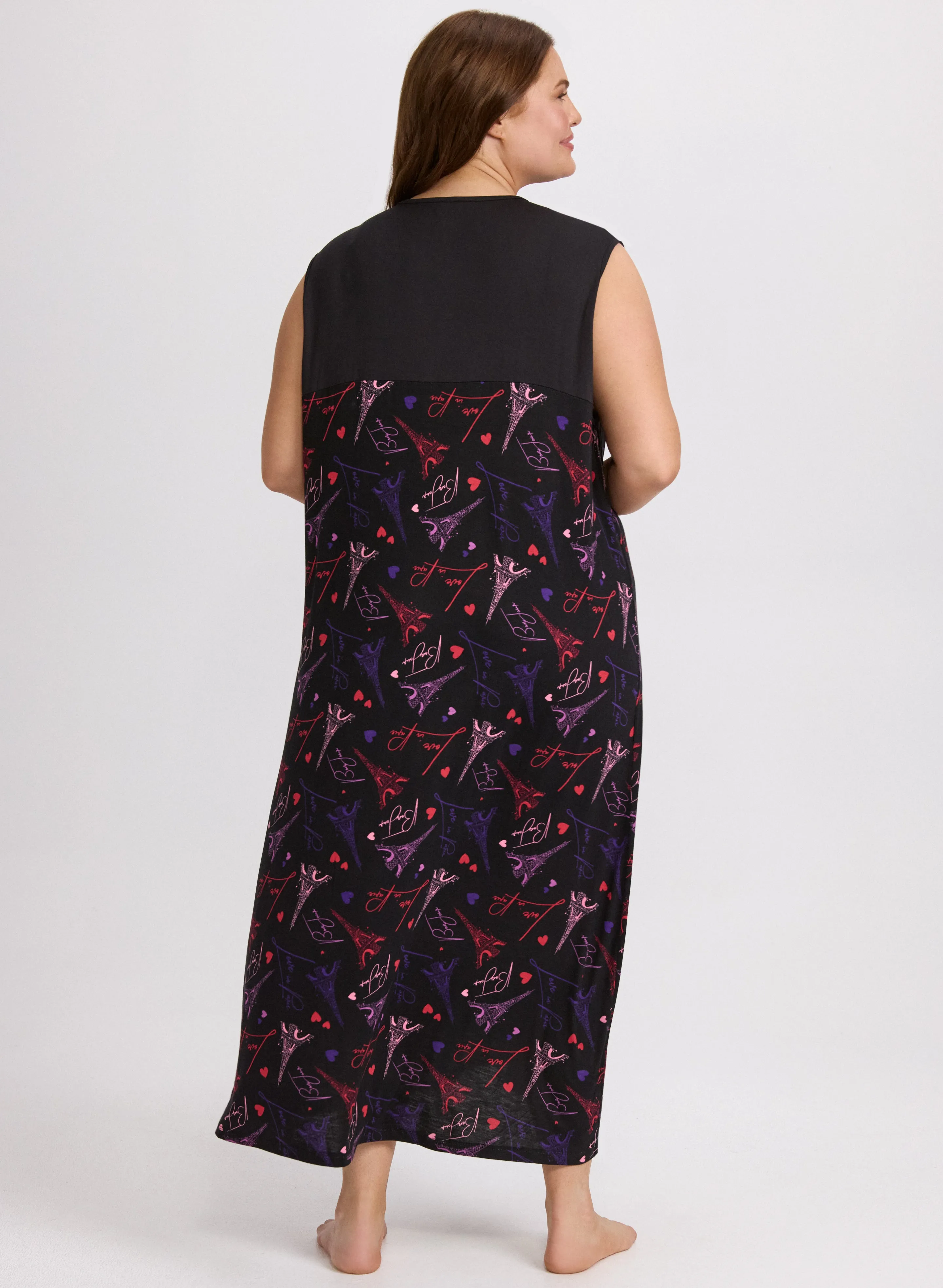 Paris Print Nightgown sold by Laura product image thumbnail 3