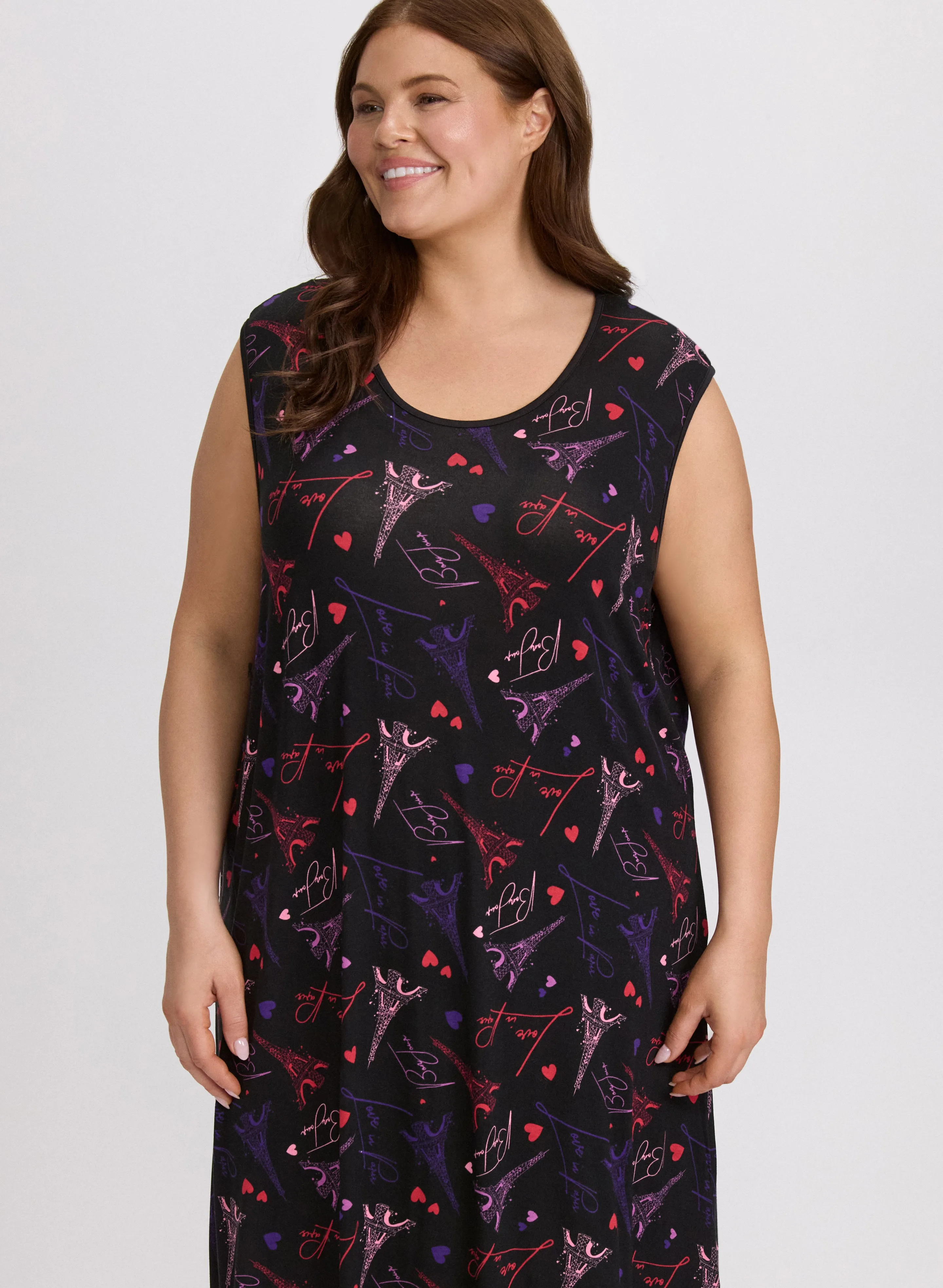 Paris Print Nightgown sold by Laura product image thumbnail 4