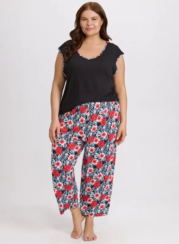 Tropical Print Pyjama Set sold by Laura