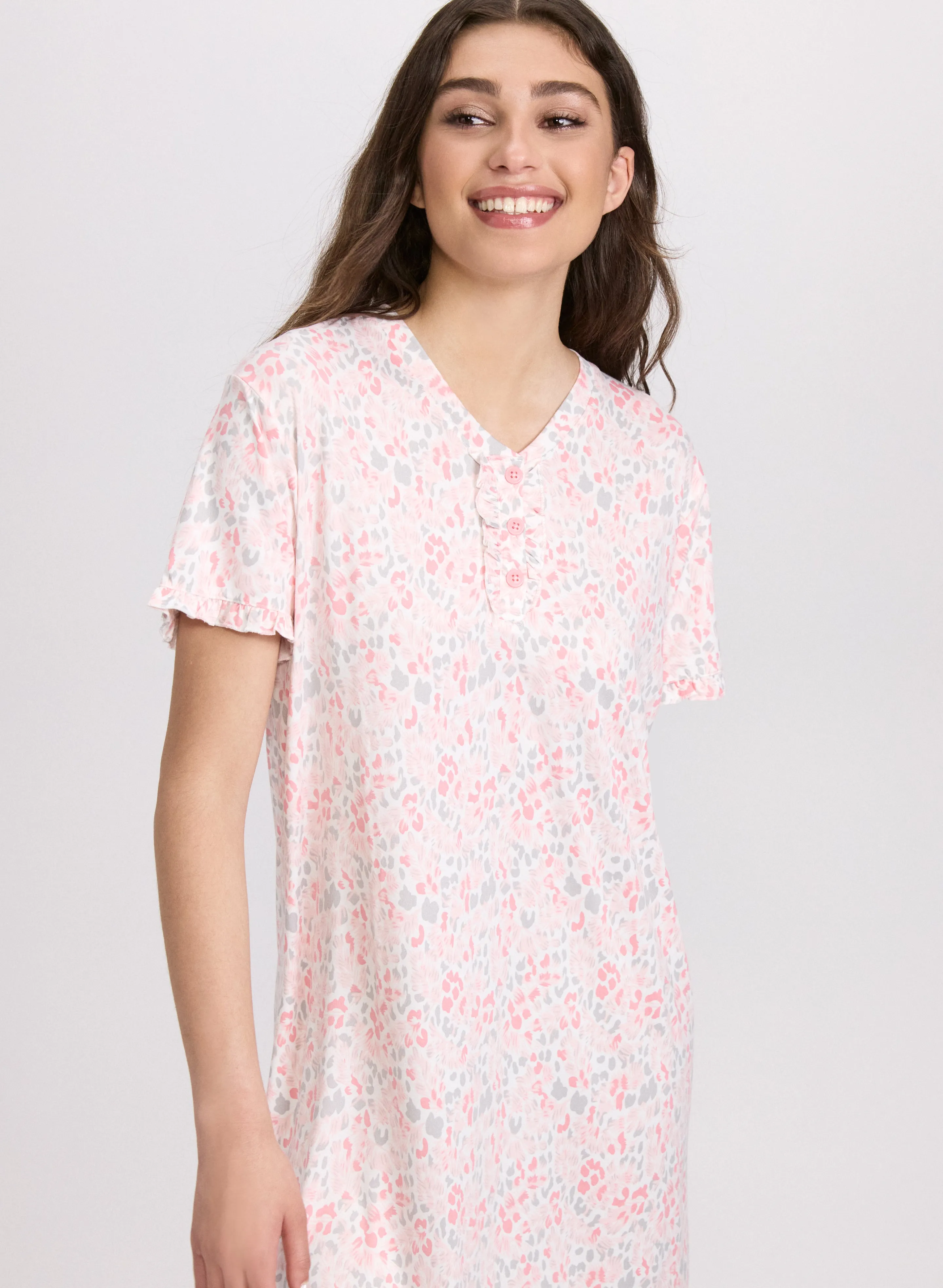 Leopard Print Night Dress sold by Laura product image thumbnail 4