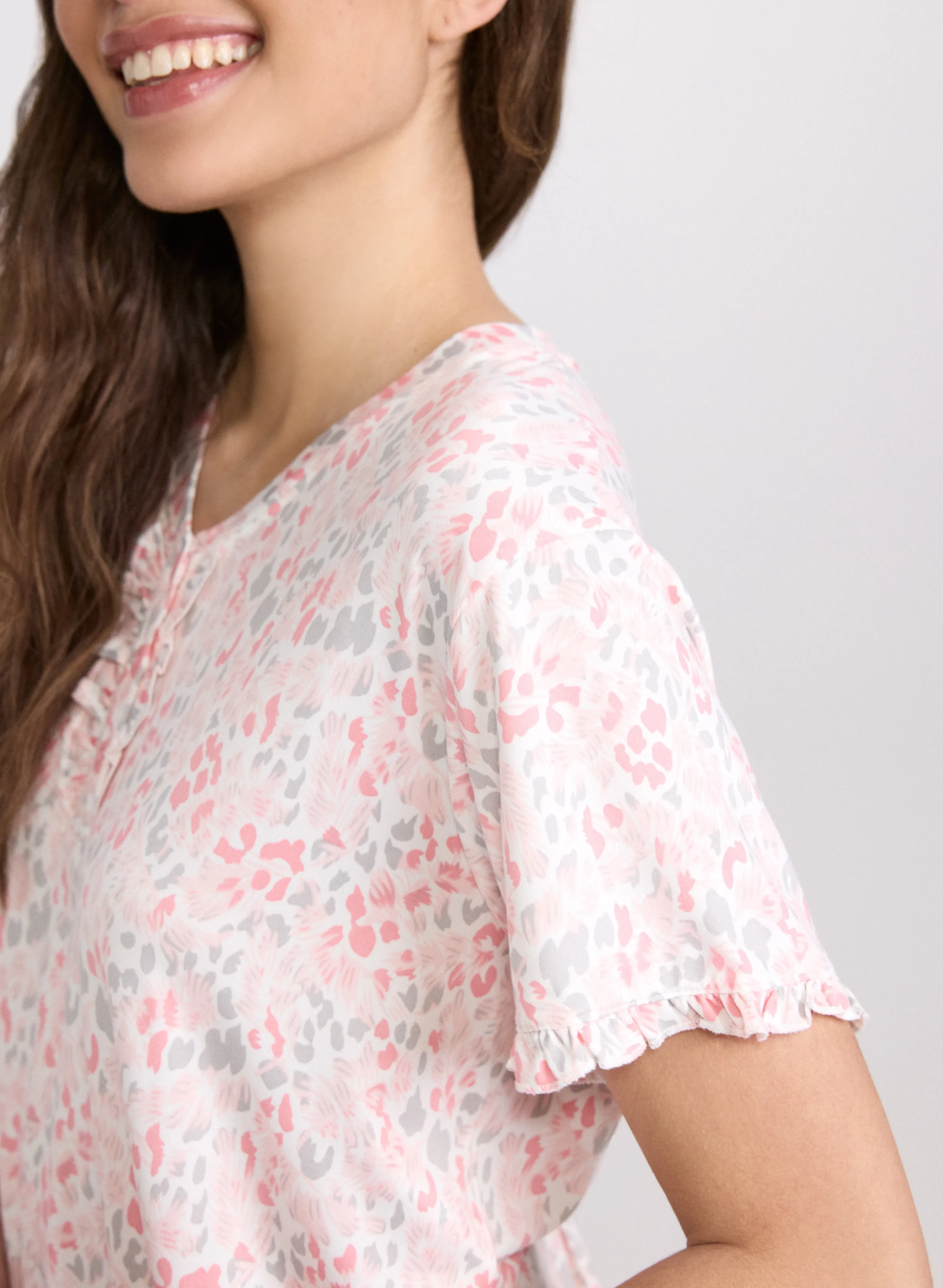 Leopard Print Night Dress sold by Laura product image thumbnail 5