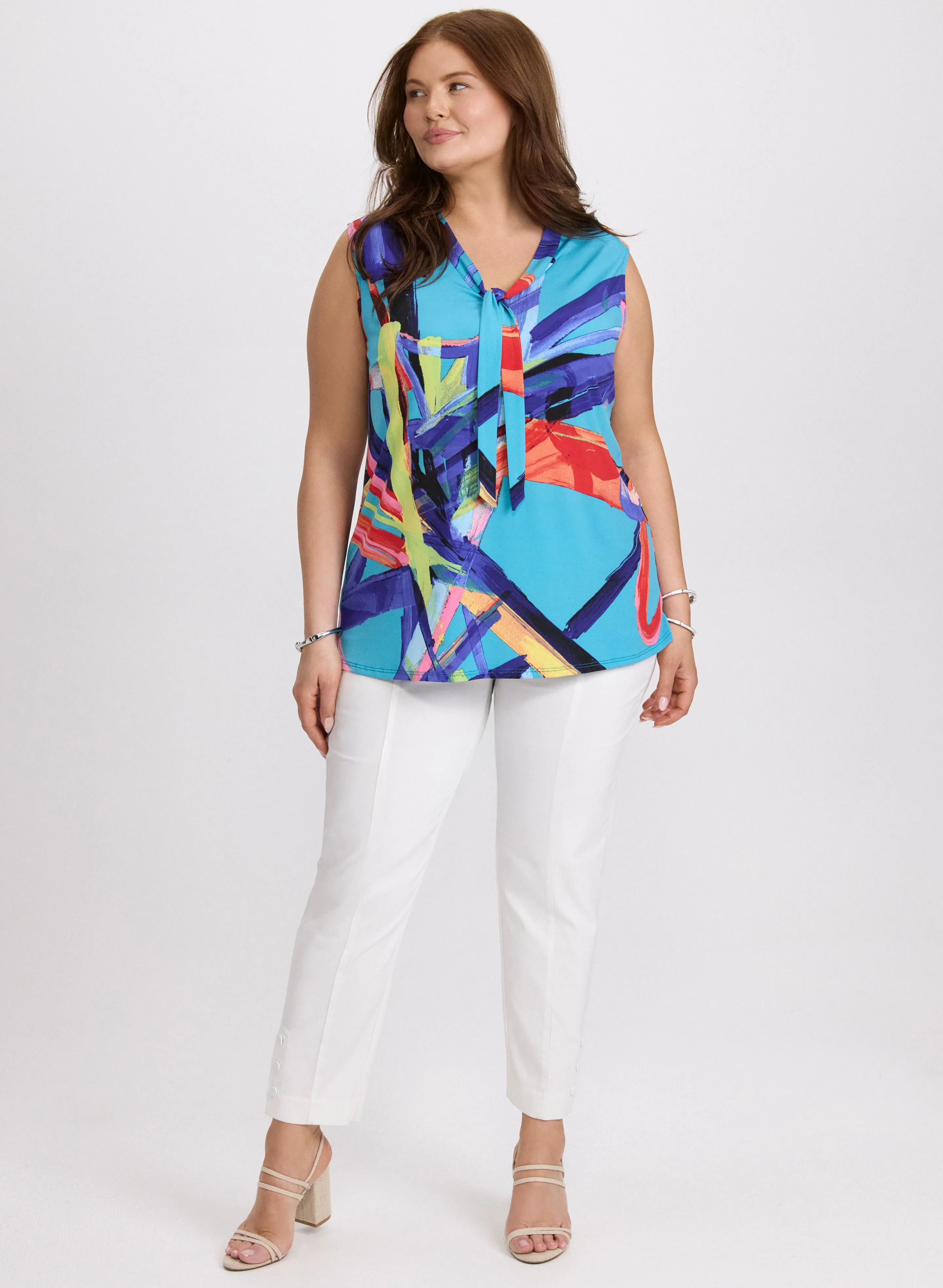Abstract Tie-Neck Top sold by Laura product image thumbnail 4