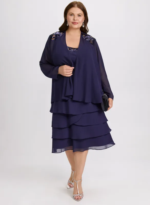 Chiffon Jacket & Dress Set sold by Laura
