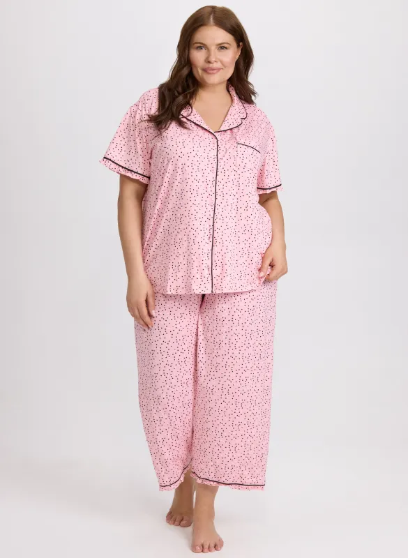 Dot Print Pyjama Set sold by Laura