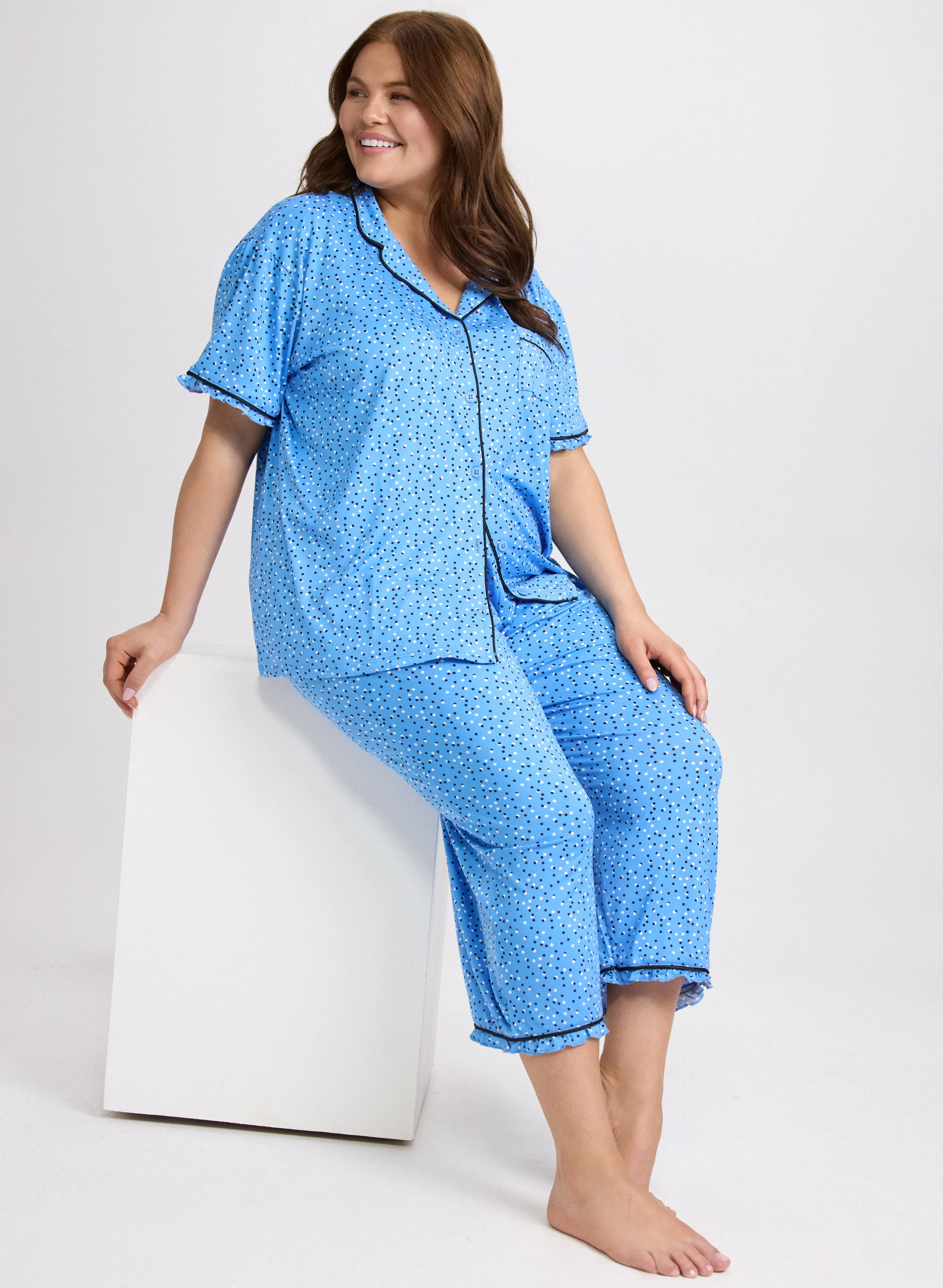 Dot Print Pyjama Set sold by Laura product image thumbnail 2