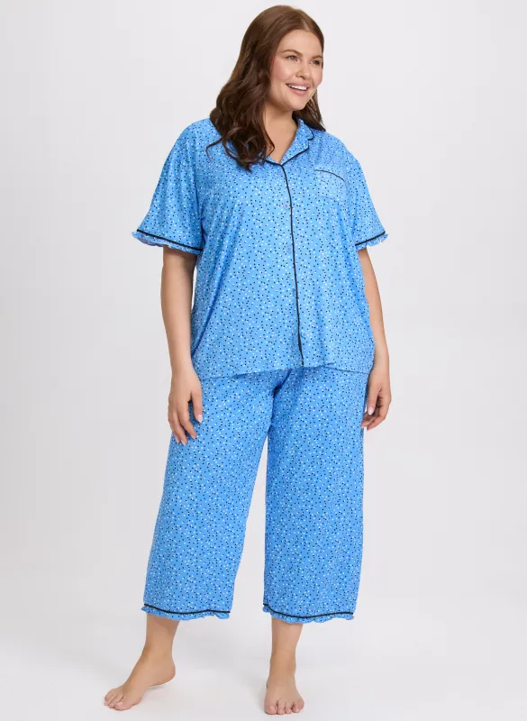 Dot Print Pyjama Set sold by Laura