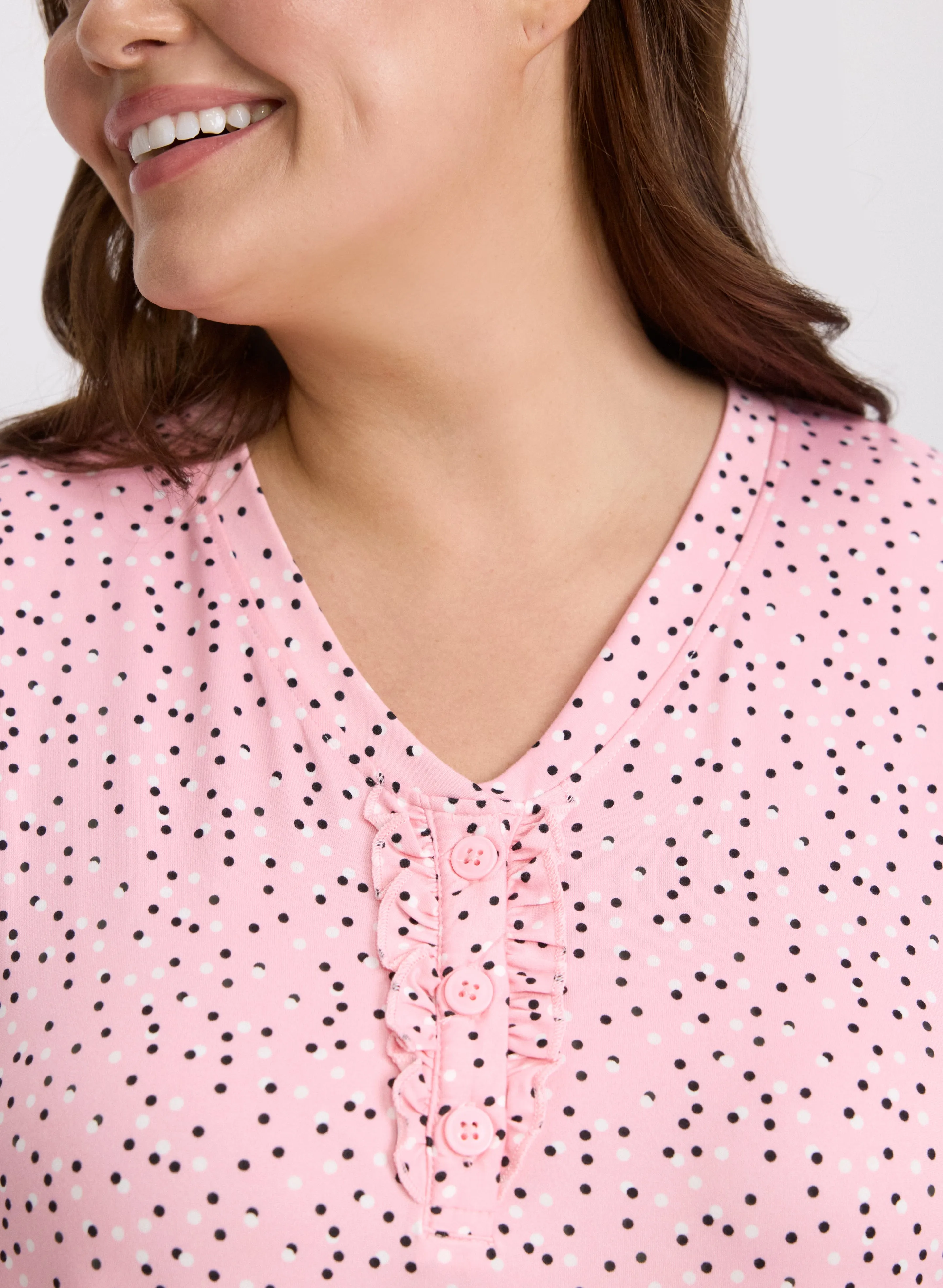 Dot Print Nightgown sold by Laura product image thumbnail 5