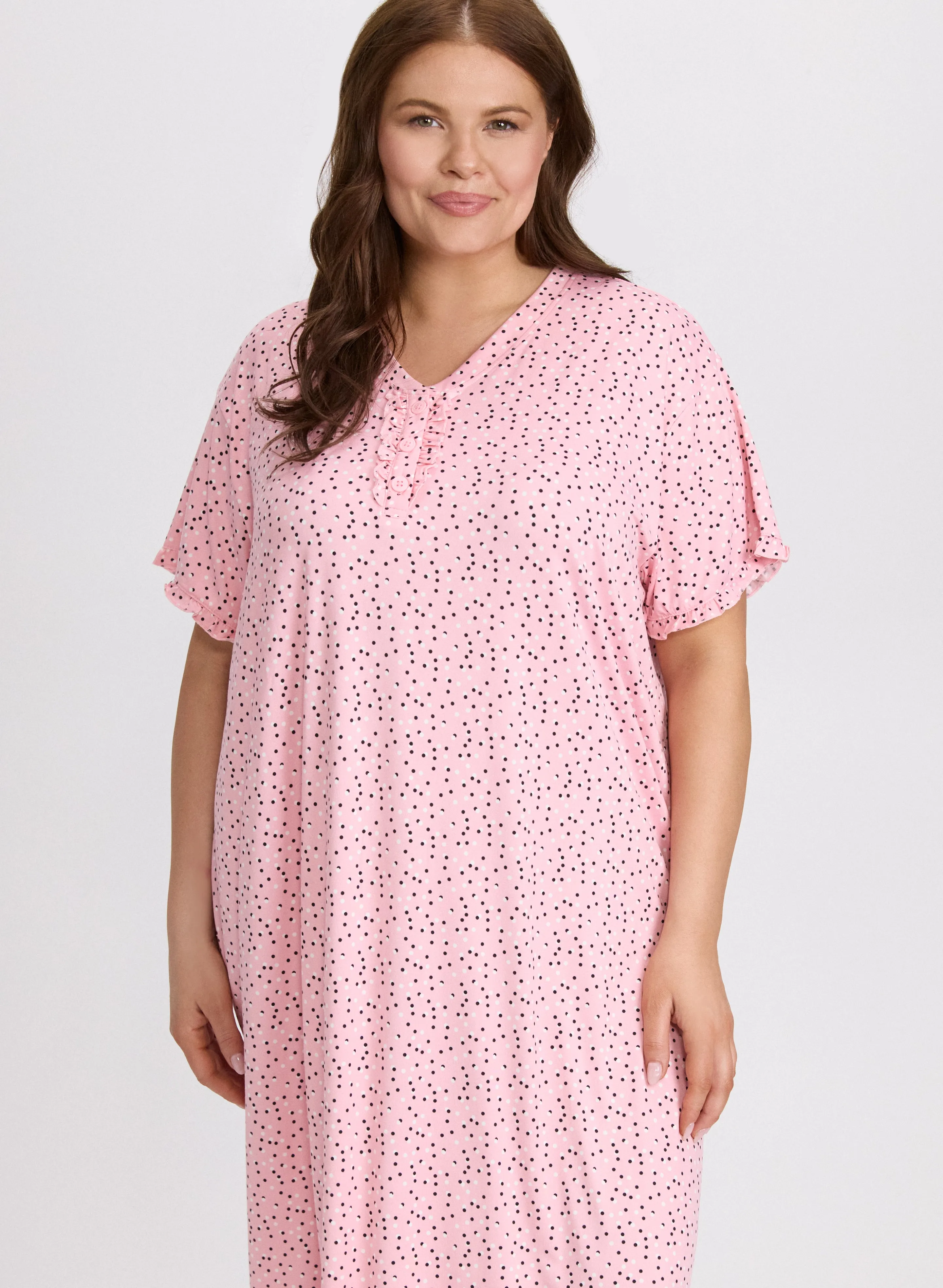 Dot Print Nightgown sold by Laura product image thumbnail 4