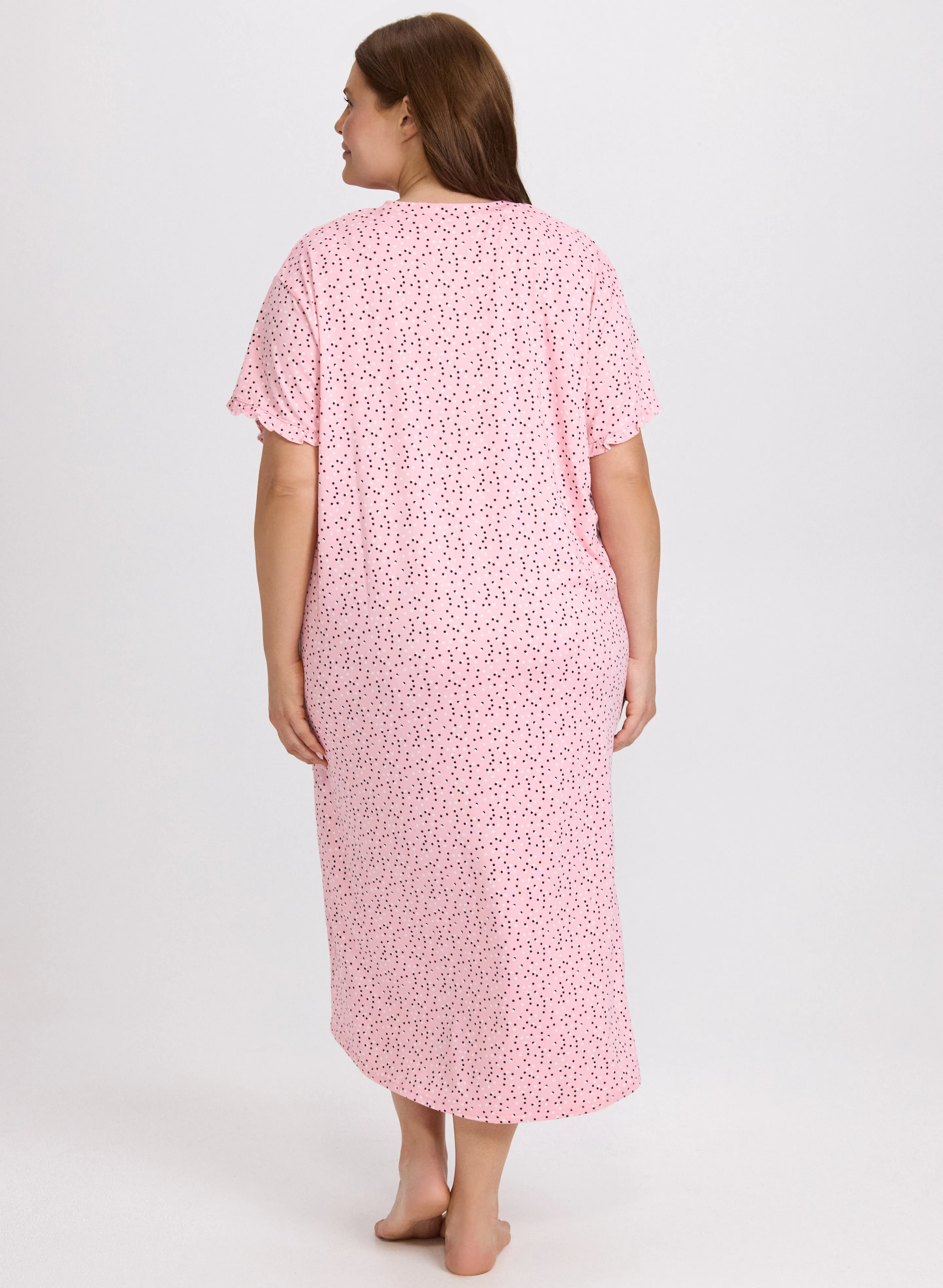Dot Print Nightgown sold by Laura product image thumbnail 3