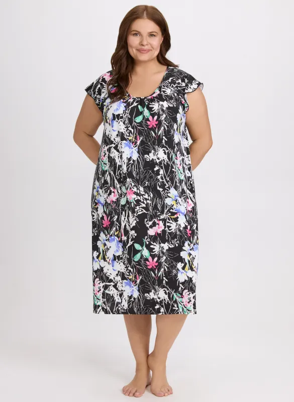 Floral Print Nightgown sold by Laura