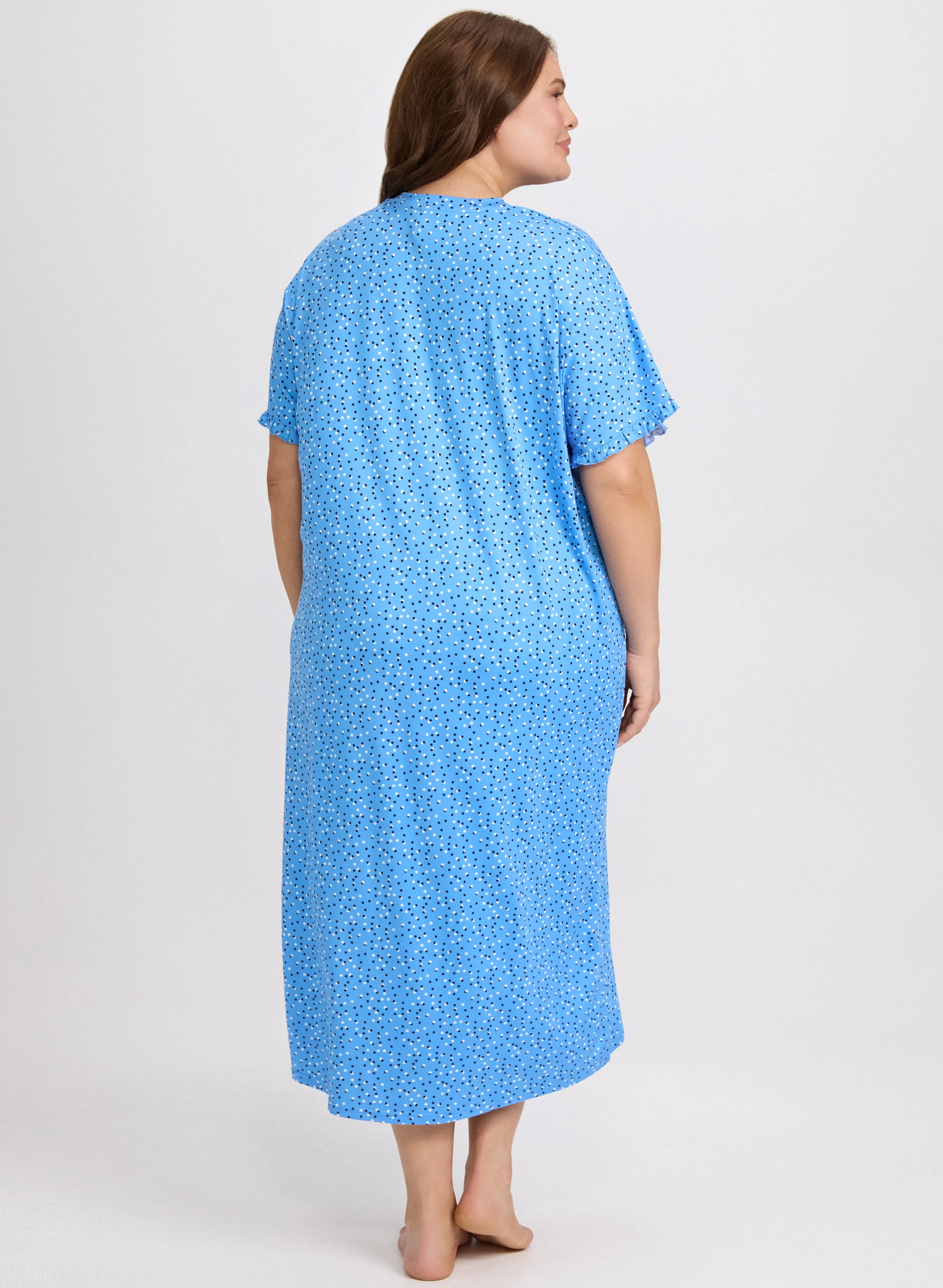 Dot Print Nightgown sold by Laura product image thumbnail 3